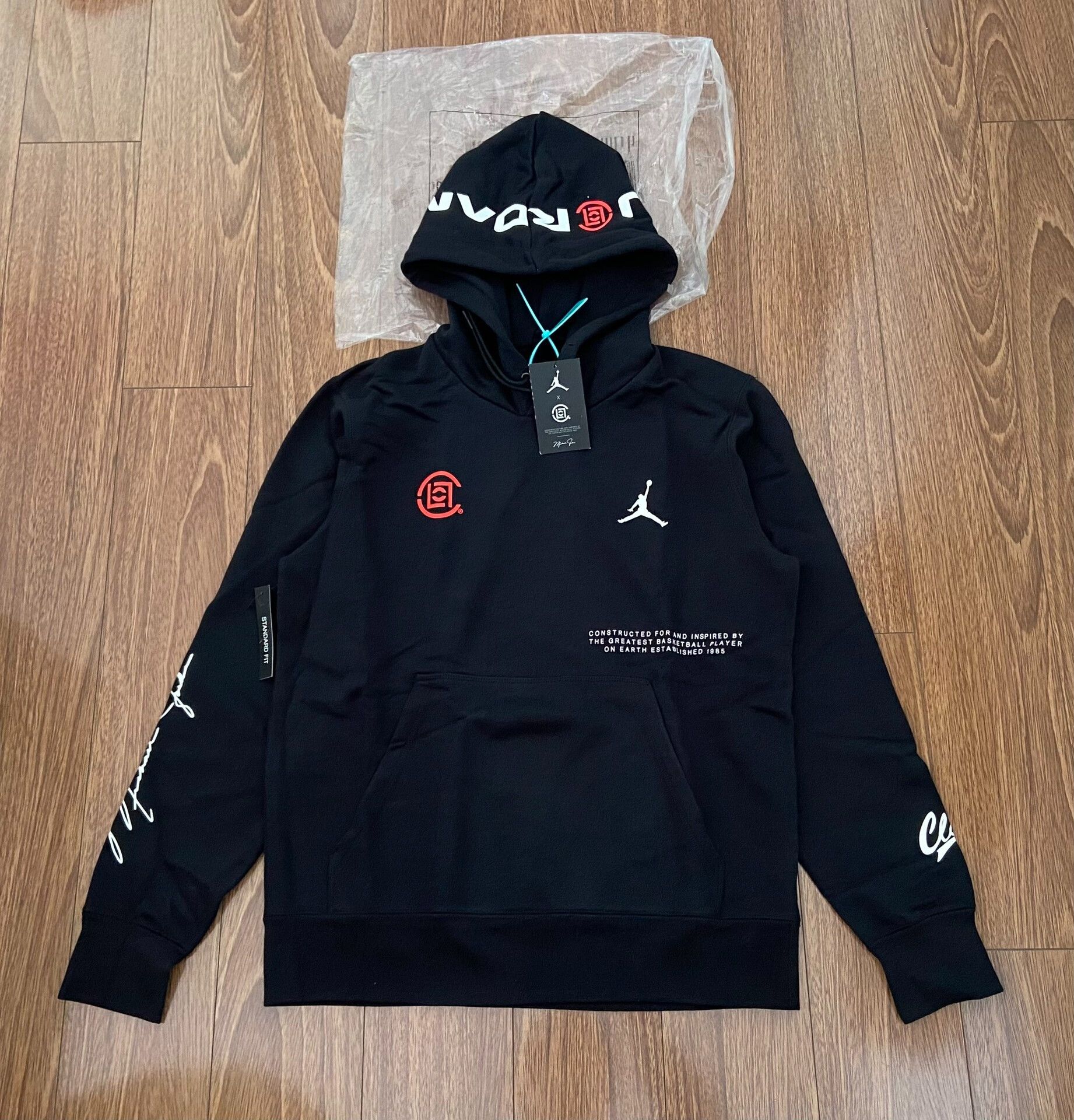 CLOT CLOT X Air Jordan Black Hoodie Size US XL / EU 56 / 4 - 1 Thumbnail