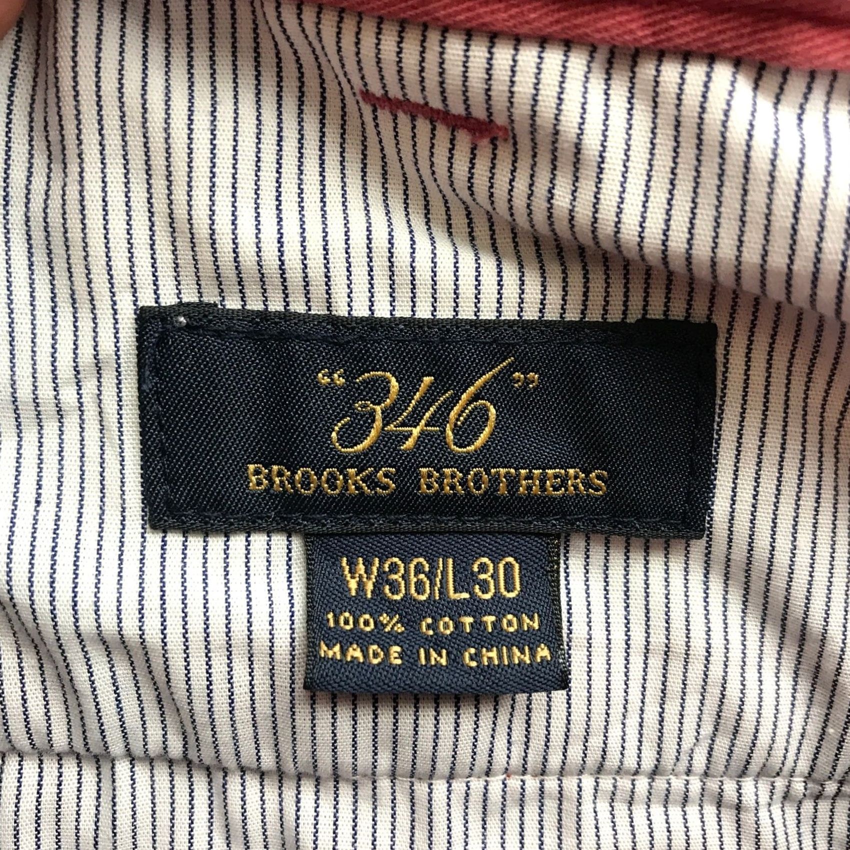 Brooks Brothers Brooks Brothers Pants Chino Twill Dress Mens 36x30 Cotton Pink Flat Front Classic Fit Size US 36 / EU 52 - 7 Thumbnail