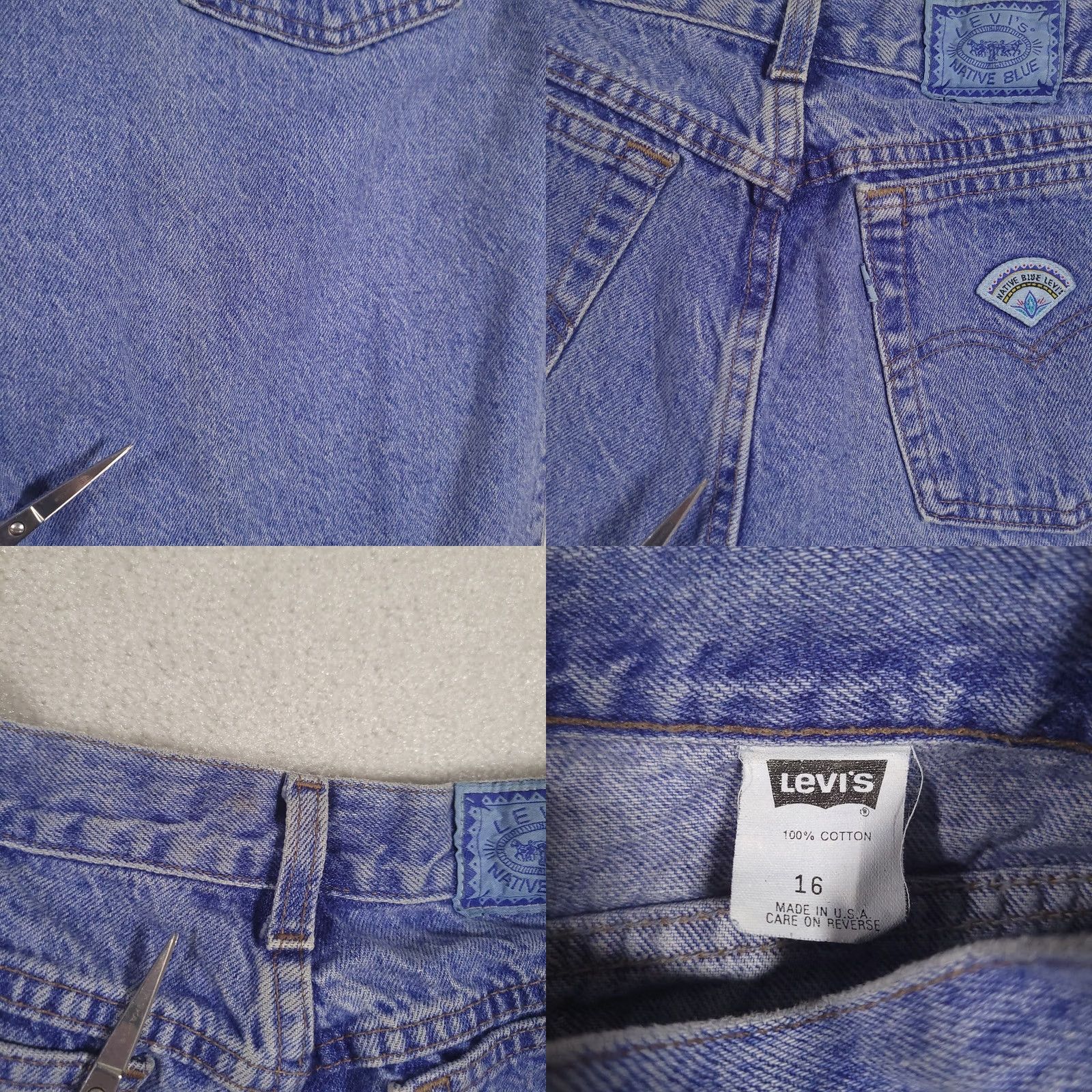 Levi's VINTAGE Levi’s Jeans Women Size 16 Blue Denim Mom 5-Pocket Regular Inseam 30” Blue Faded Size 24" / US 00 / IT 34 - 10 Thumbnail