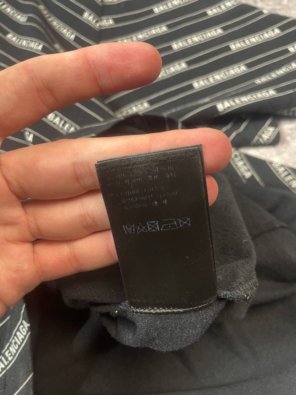 Balenciaga SS18 Balenciaga AOP Monogram Striped Logo Tee T-Shirt Y2K Size US XS / EU 42 / 0 - 8 Thumbnail