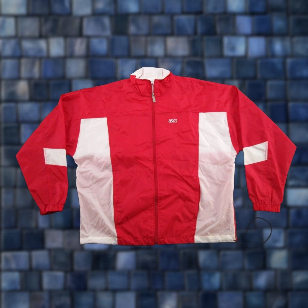 Asics VTG 90s Y2K Asics Colorblock Full Zip Windbreaker Jacket Adult L Multicolor Mens Windbreaker 90s Asics Colorblock Full Zip Jacket Size US L / EU 52-54 / 3 - 1 Thumbnail