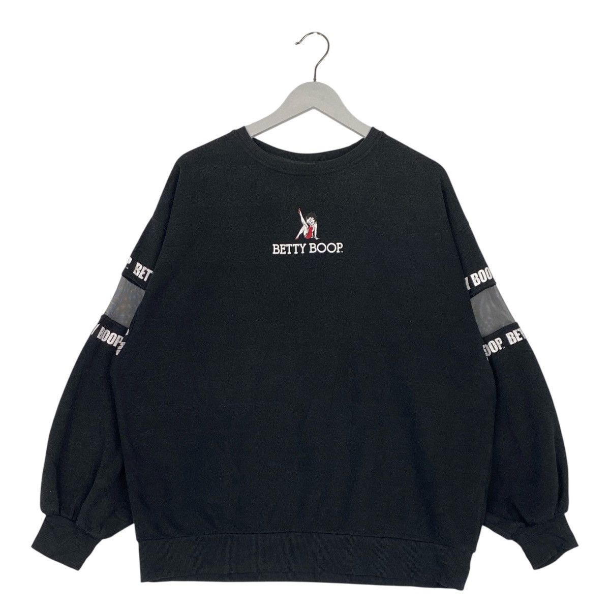 Designer × Vintage Vintage Betty Boop Printed Sweatshirt Crewneck Black Size L / US 10 / IT 46 - 1 Thumbnail
