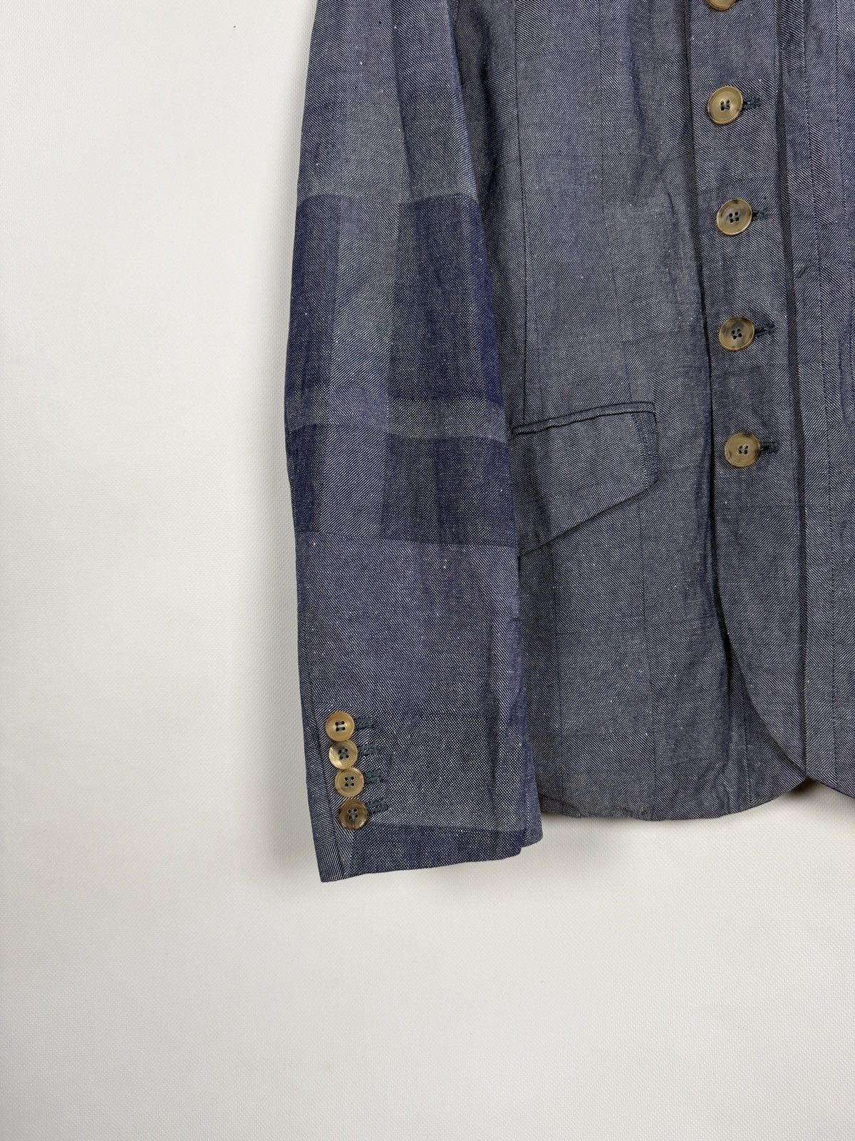 Diesel Black Gold Diesel Black Gold Denim Chambray Pattern Blazer Jacket Italy Size US L / EU 52-54 / 3 - 4 Thumbnail