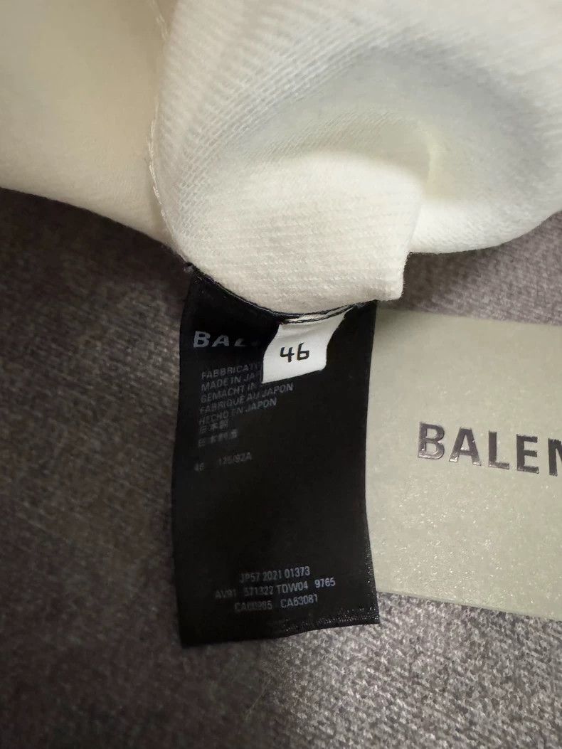 Balenciaga Balenciaga Denim jacket with letters on white back Size US S / EU 44-46 / 1 - 4 Thumbnail