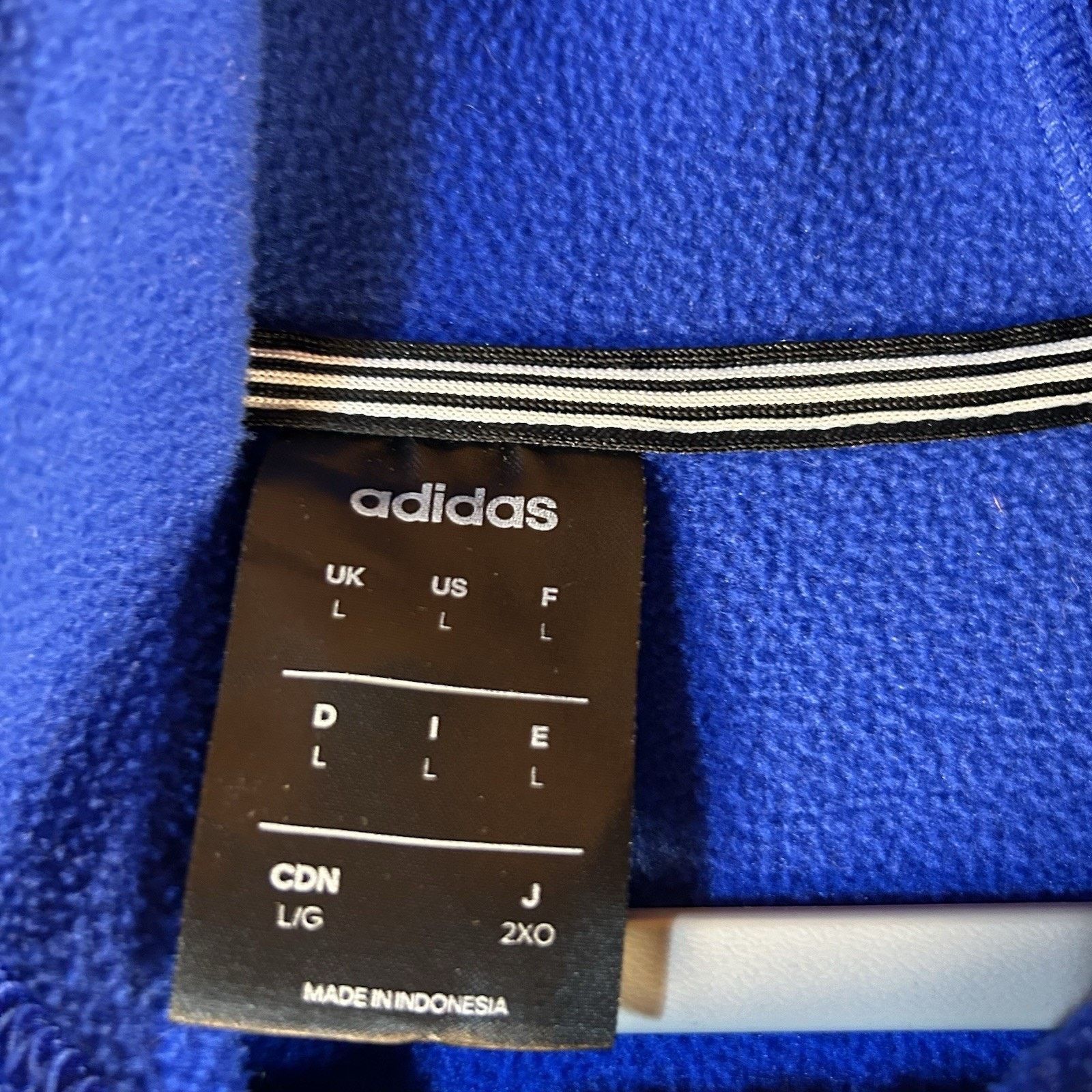 Adidas Adidas Mens Jacket Full Zip Gray 3 Stripe L/G Climawarm Size US L / EU 52-54 / 3 - 3 Thumbnail