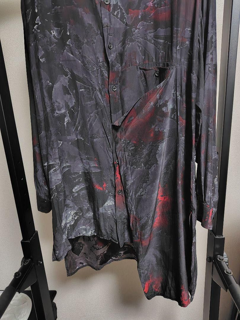 Yohji Yamamoto POUR HOMME 20aw deformed sample silk shirts Size US L / EU 52-54 / 3 - 4 Thumbnail
