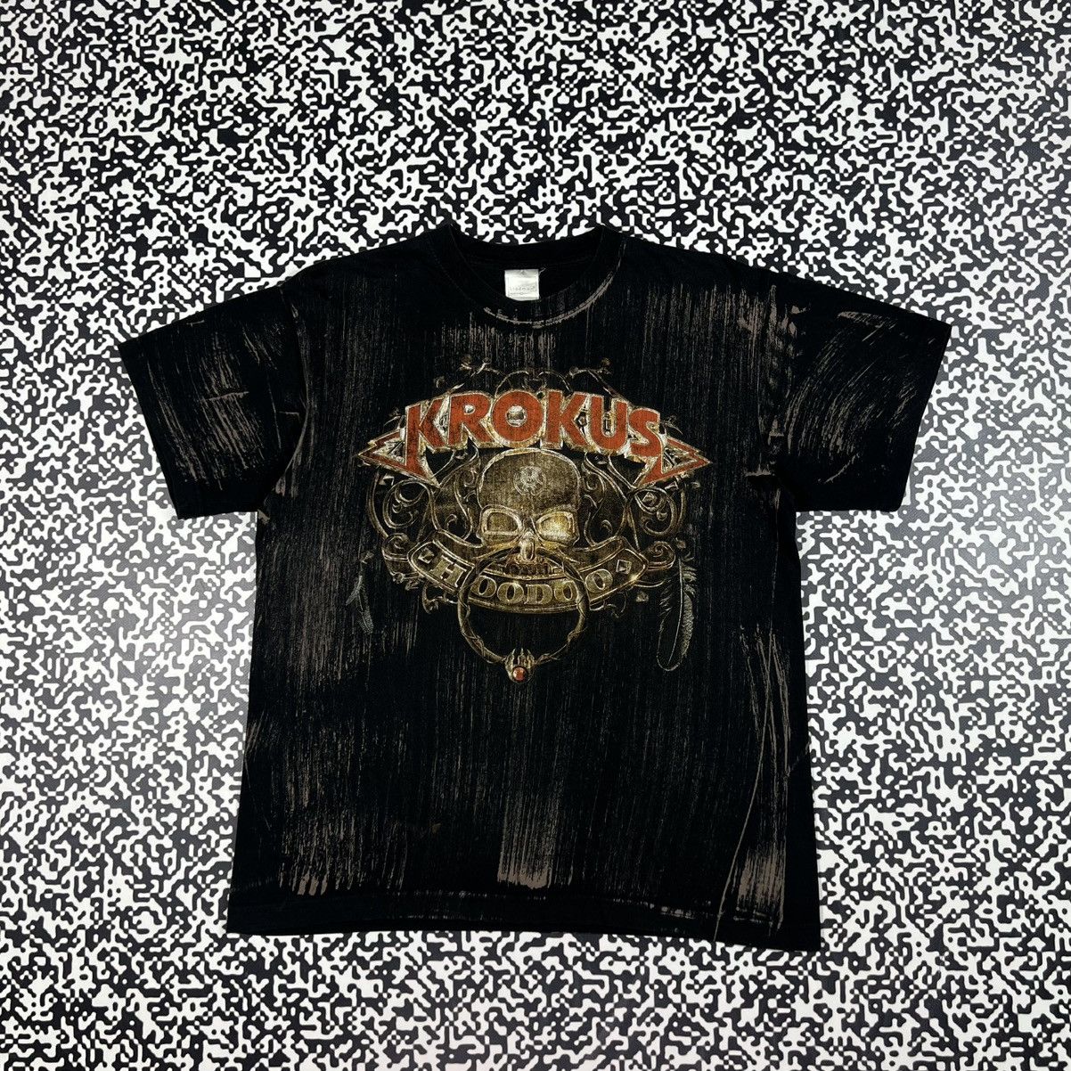 Band Tees Vintage Y2K Krokus Band Rock Metal Skull Bones Logo T-shirt Size US S / EU 44-46 / 1 - 1 Thumbnail