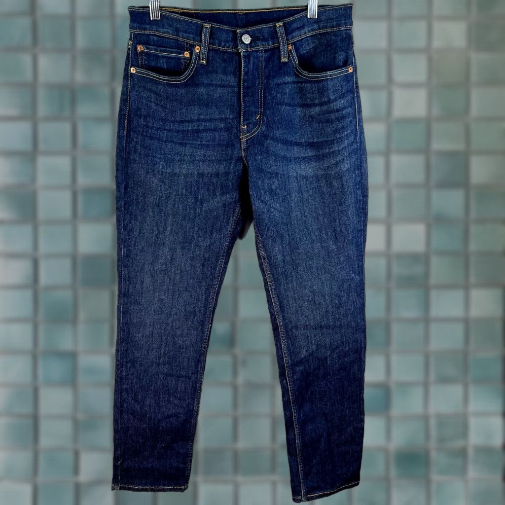 Levi's VINTAGE? No — Levi's 511 Slim Fit Flex Jeans Men Size 32 x 32 Blue Denim Jeans Slim Straight 5-Pocket USA Logo Levi's 500 Series Mens Size US 32 / EU 48 - 1 Thumbnail