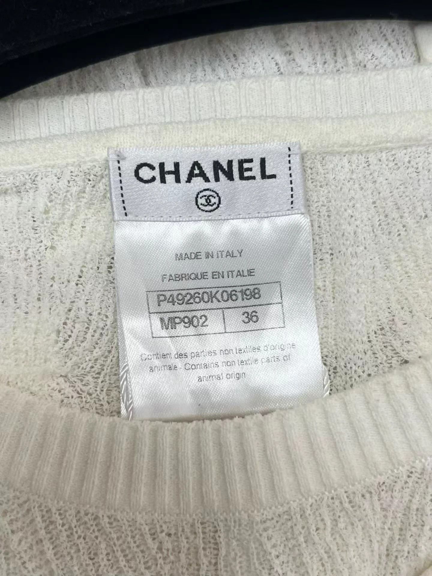 Chanel CHANEL Women's Bow Short Sleeve Top Size XS / US 0-2 / IT 36-38 - 4 Thumbnail