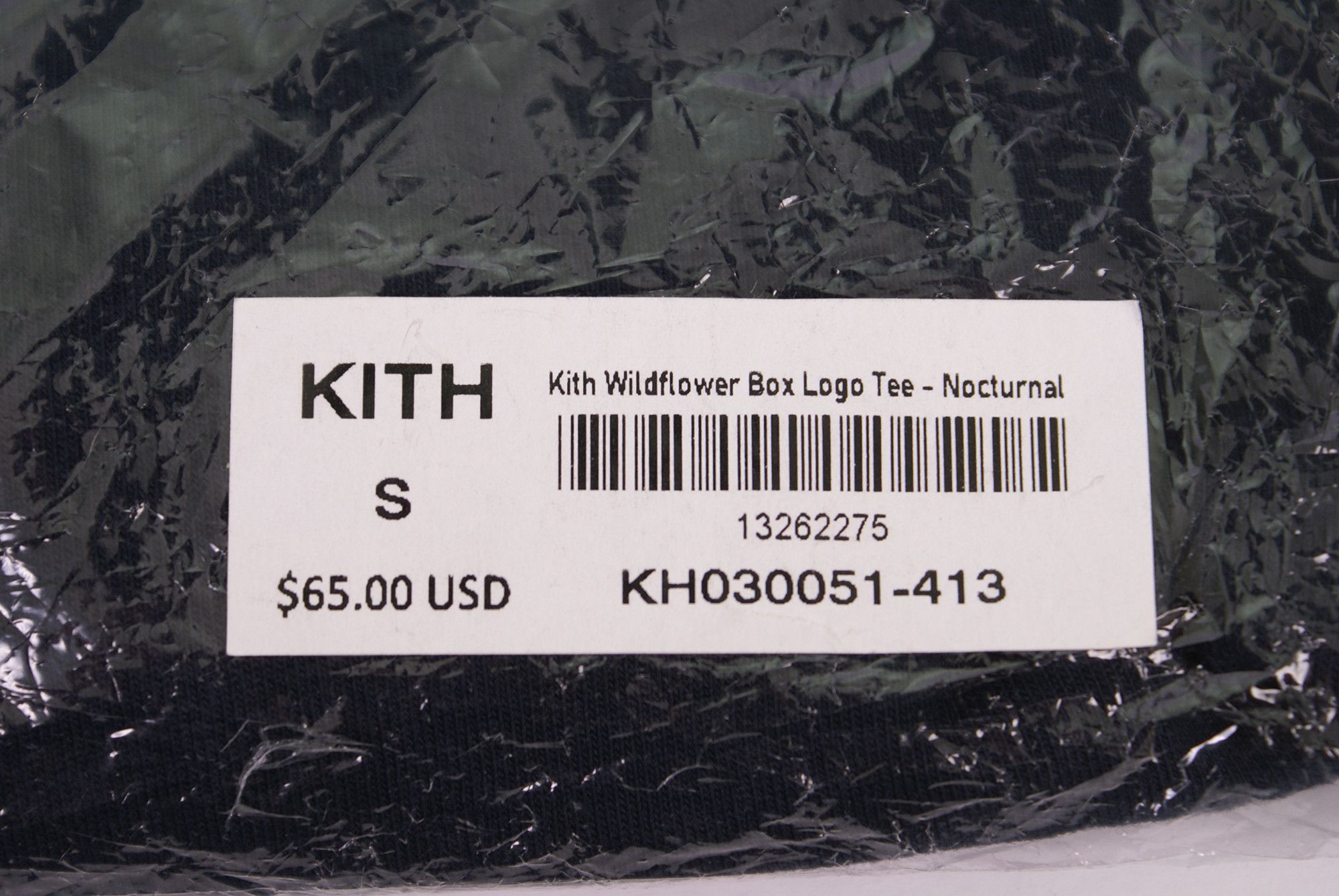 Kith 2021 KITH WILDFLOWER BOX LOGO TEE Nocturnal Navy Blue Size US S / EU 44-46 / 1 - 2 Thumbnail