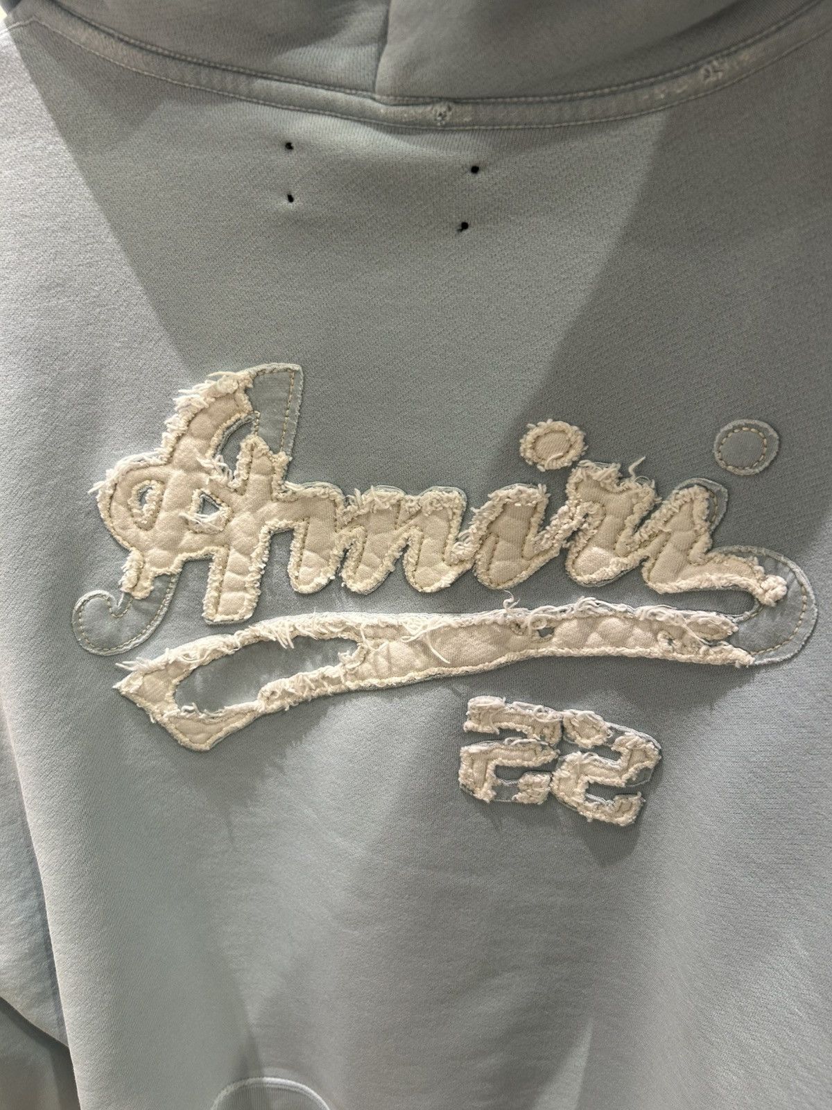 Amiri Amiri 22 hoodie baby blue Size US L / EU 52-54 / 3 - 2 Thumbnail