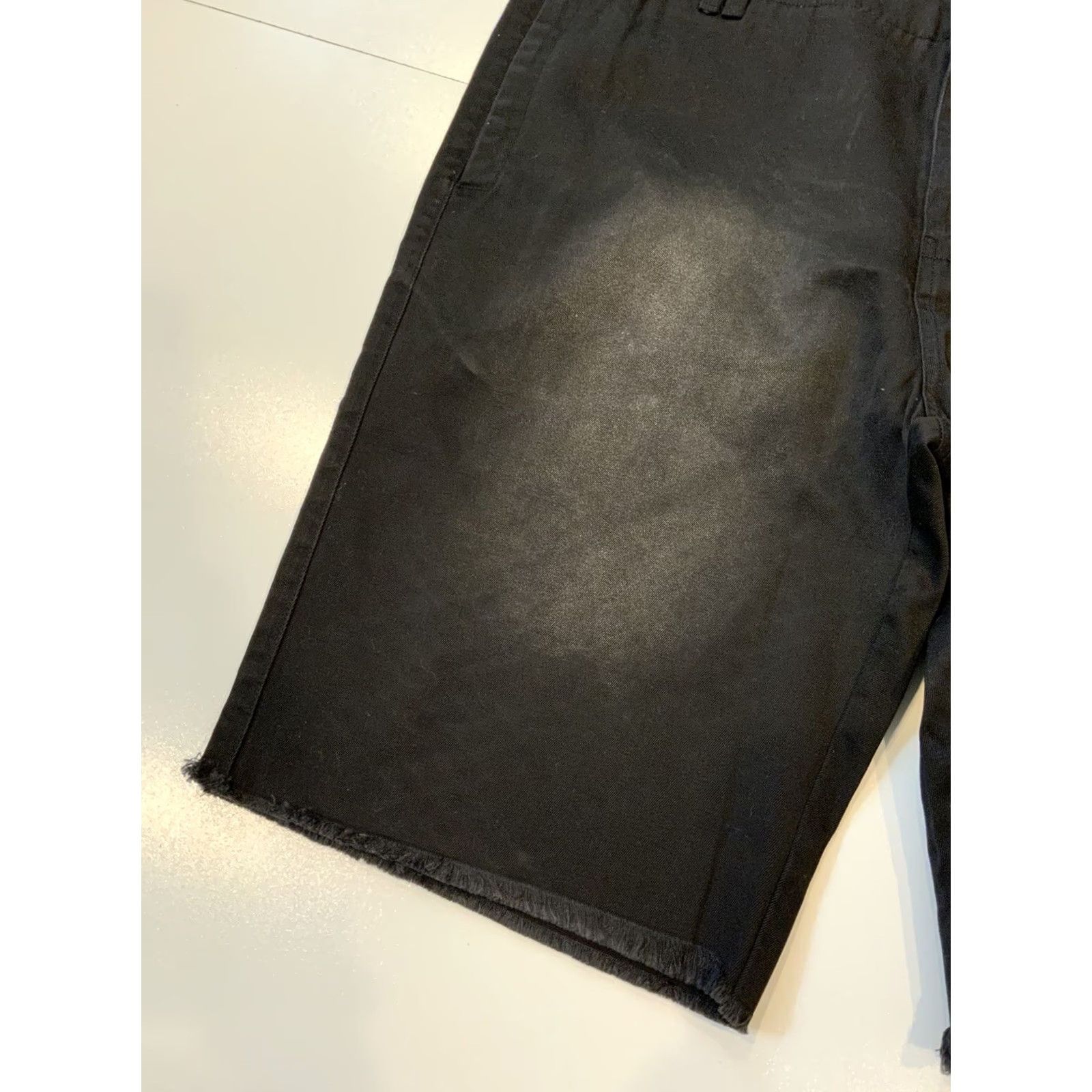 Vintage NWT Dope Clothing Summer 2015 Raw Edge Frayed Black Faded Chino Shorts Sz. 36 Men Black Chino Shorts 36 Mens Summer 2015 NWT Dope Clothing Size US 36 / EU 52 - 6 Thumbnail