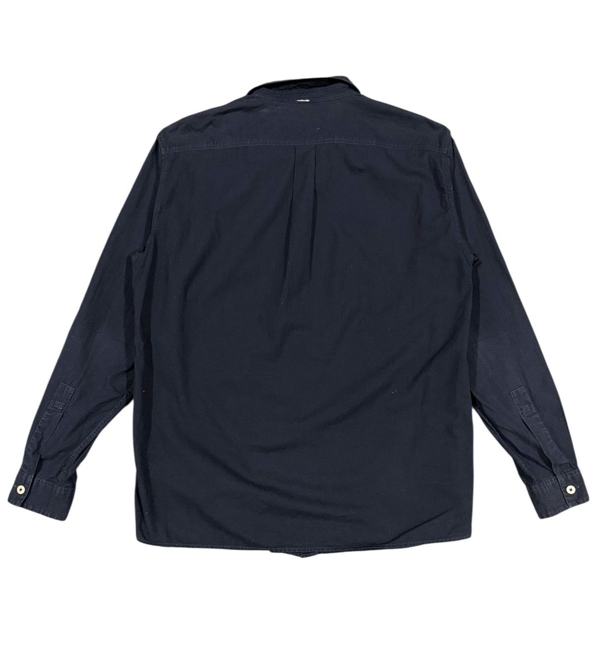 Margaret Howell MHL Margaret Howell Navy Blue Cotton Button Ups Shirt Size US S / EU 44-46 / 1 - 2 Thumbnail