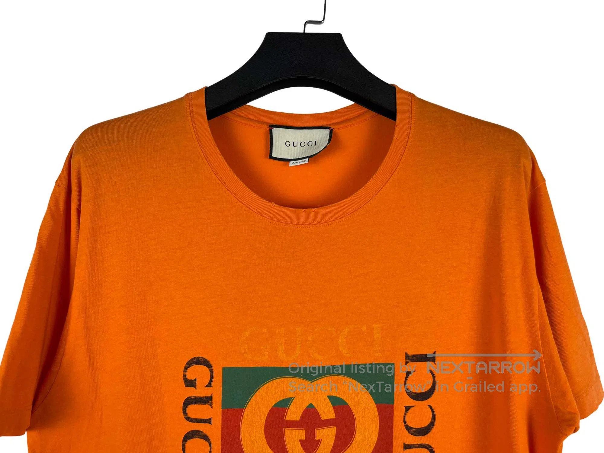 Gucci Guicci Orange Classic Double G Belt Pattern Destroyed Shor Size US L / EU 52-54 / 3 - 3 Thumbnail
