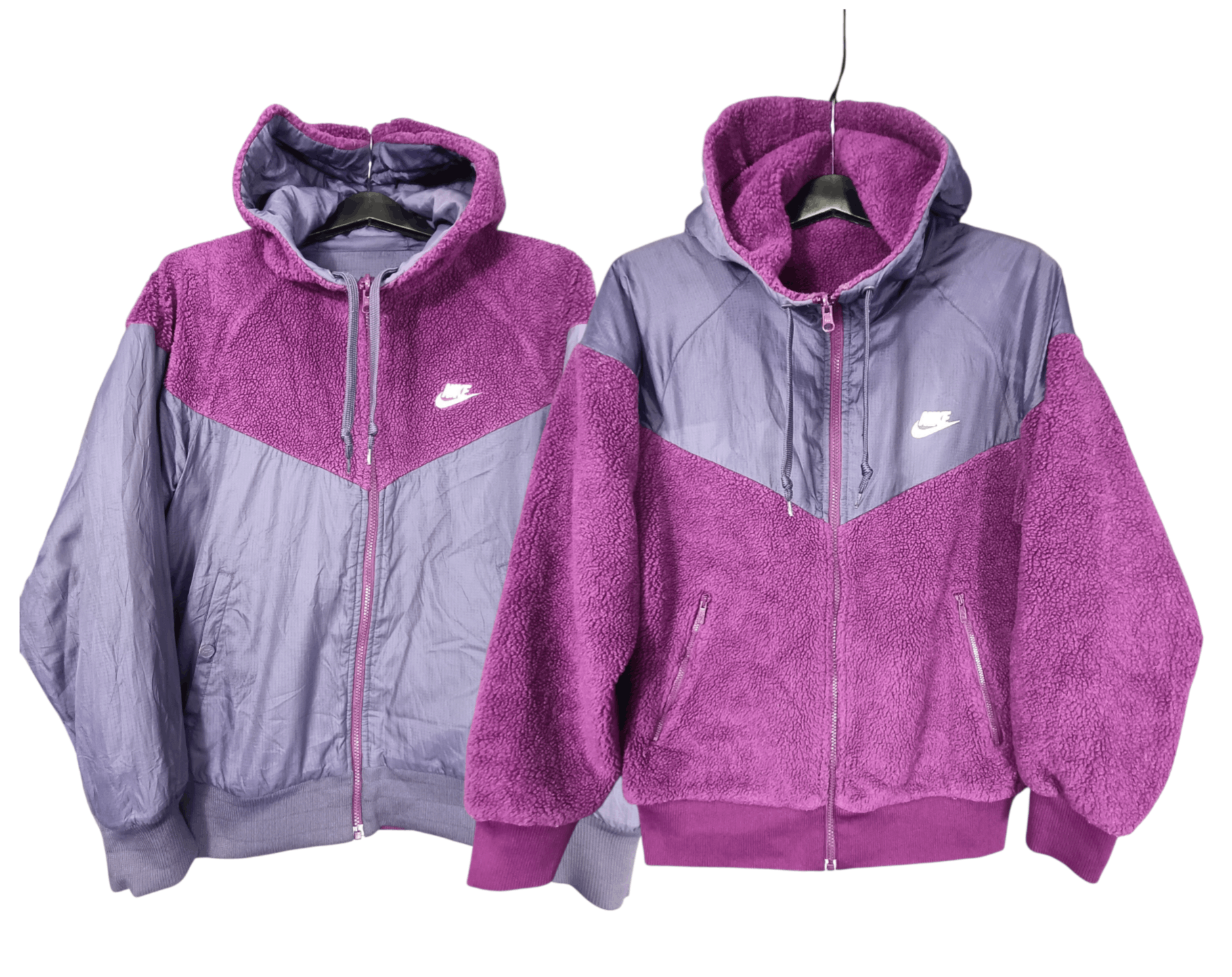 Nike Nike Sportswear Reversible Fleece Hoodie Vintage Y2k Size US L / EU 52-54 / 3 - 1 Thumbnail