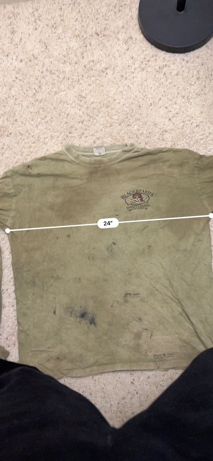 Vintage Thrashed & Faded Blackbeard Cruises long sleeve Size US L / EU 52-54 / 3 - 9 Thumbnail