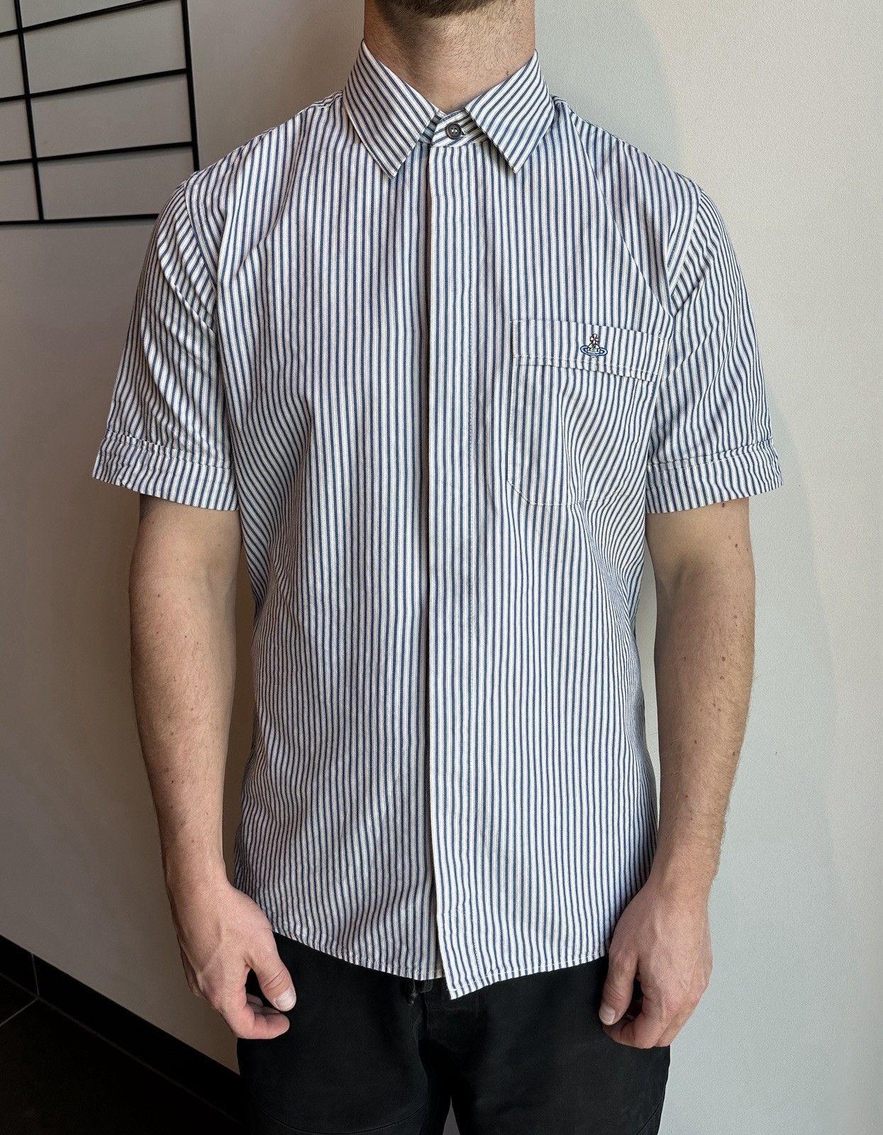 Vivienne Westwood Vivienne Westwood Mens Striped Shirt size EU-50/US-40 Size US M / EU 48-50 / 2 - 1 Thumbnail