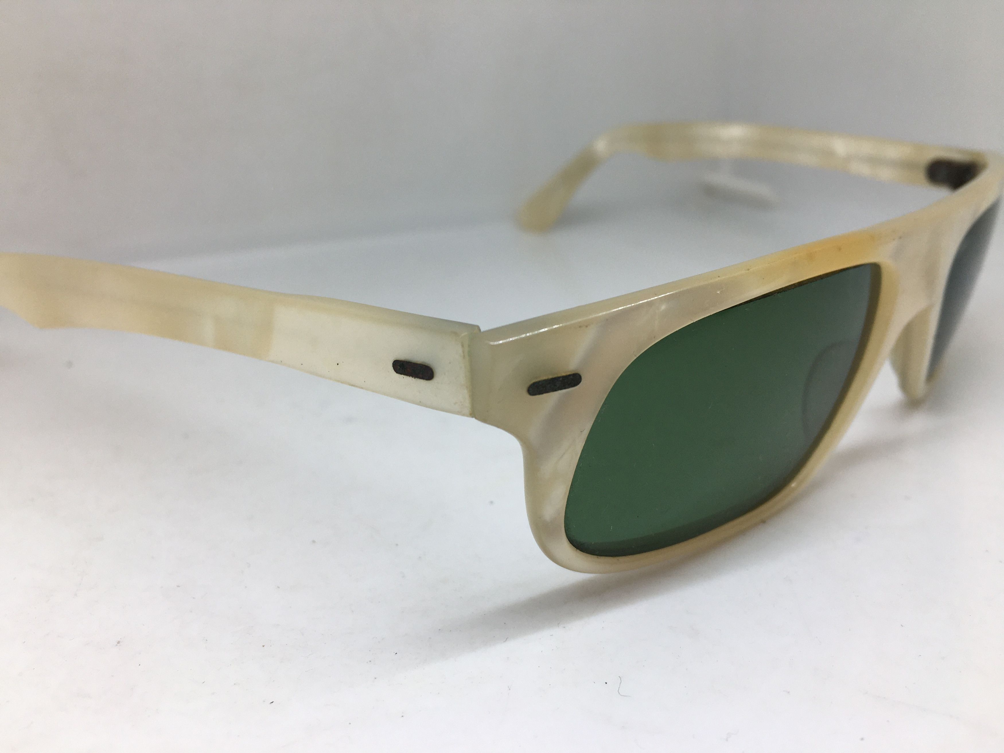 Vintage Vintage Handmade Ivory Sunglasses Frame France Glass Lens Size ONE SIZE - 3 Thumbnail