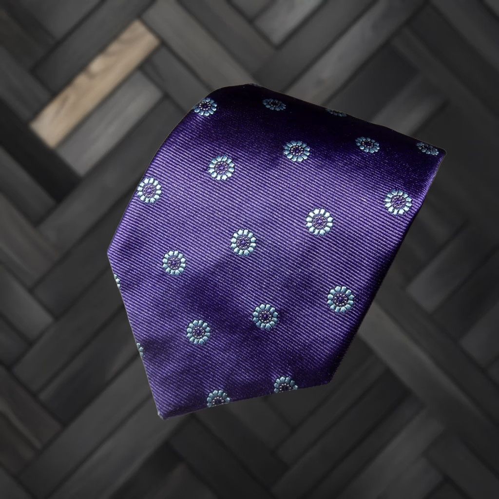 Brooks Brothers Brooks Brothers Tie Mens 58" Length 3.25" Width Silk Purple Size ONE SIZE - 1 Thumbnail