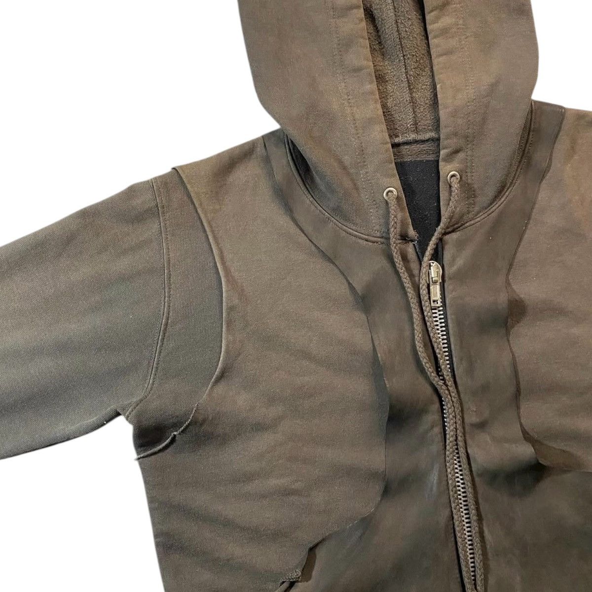 Rick Owens preownd Rick Owens SLAB 2004 Layered Hoodie – Size XS Size US XS / EU 42 / 0 - 3 Thumbnail