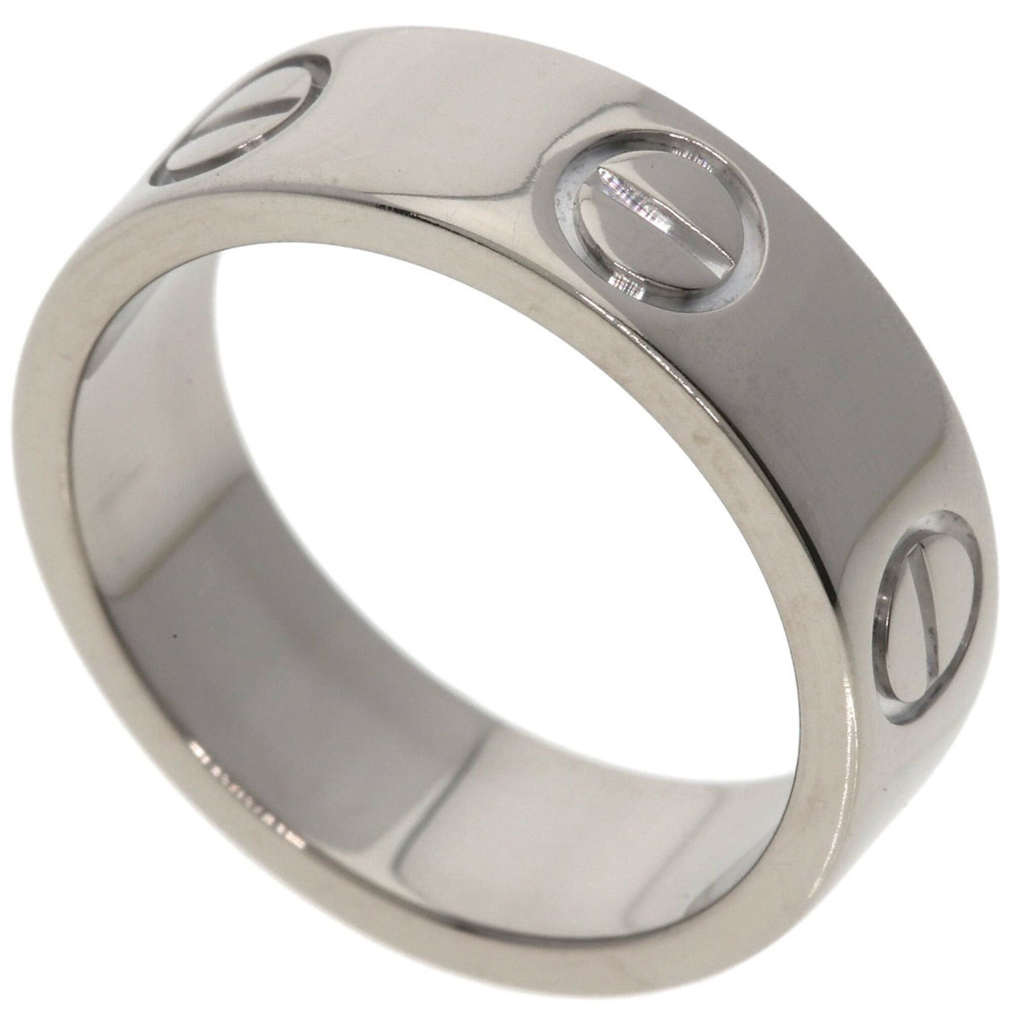 Cartier Cartier Love Ring #48, 18K White Gold, Women's Ring, CARTIER Size ONE SIZE - 1 Thumbnail