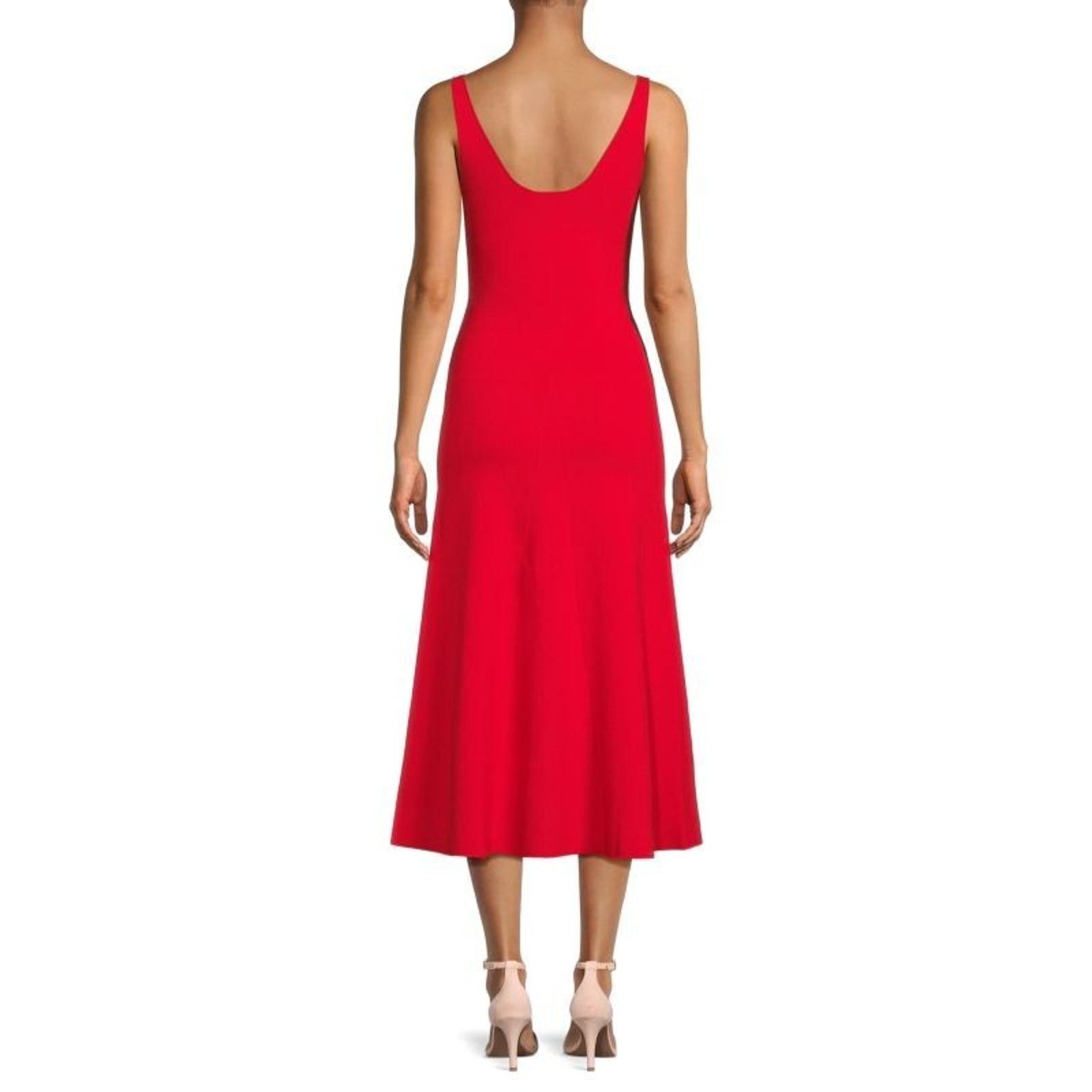 Brandon Maxwell $1395 Brandon Maxwell Women's 100% Silk Red Scoop Sexy XS Size XS / US 0-2 / IT 36-38 - 3 Thumbnail
