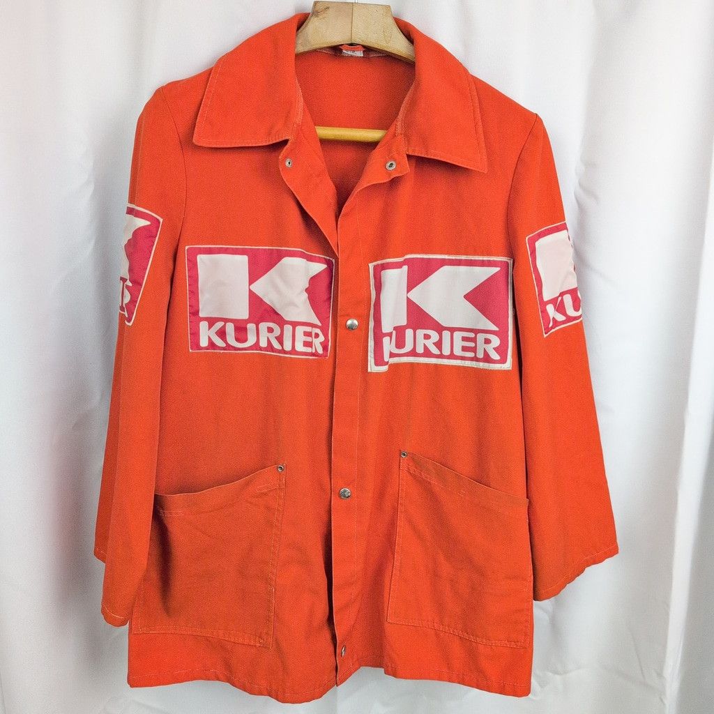 Vintage Vintage Trevira Orange European Workwear Courier Jacket Size US M / EU 48-50 / 2 - 4 Thumbnail