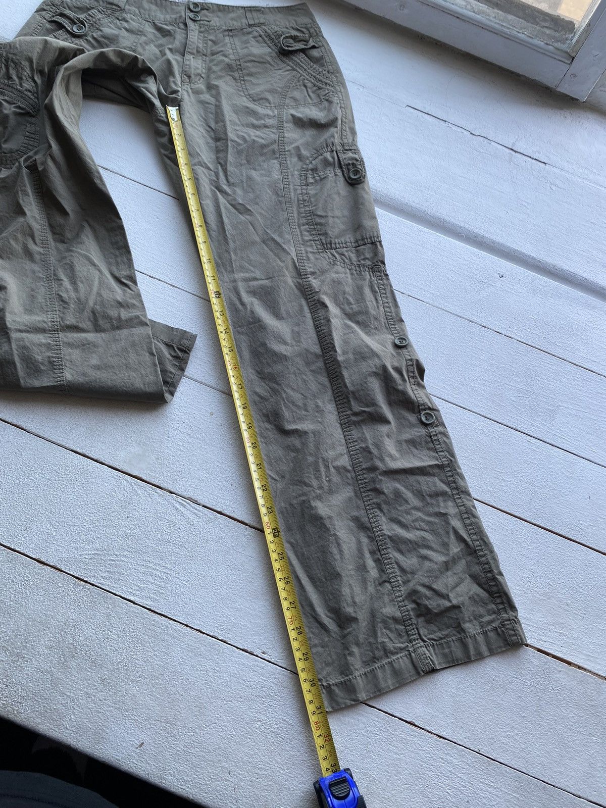 Other 🔥Gothic Punk Opium Flared Bell Bootcut Gorpcore Cargo Pants Size 30" / US 8 / IT 44 - 7 Thumbnail
