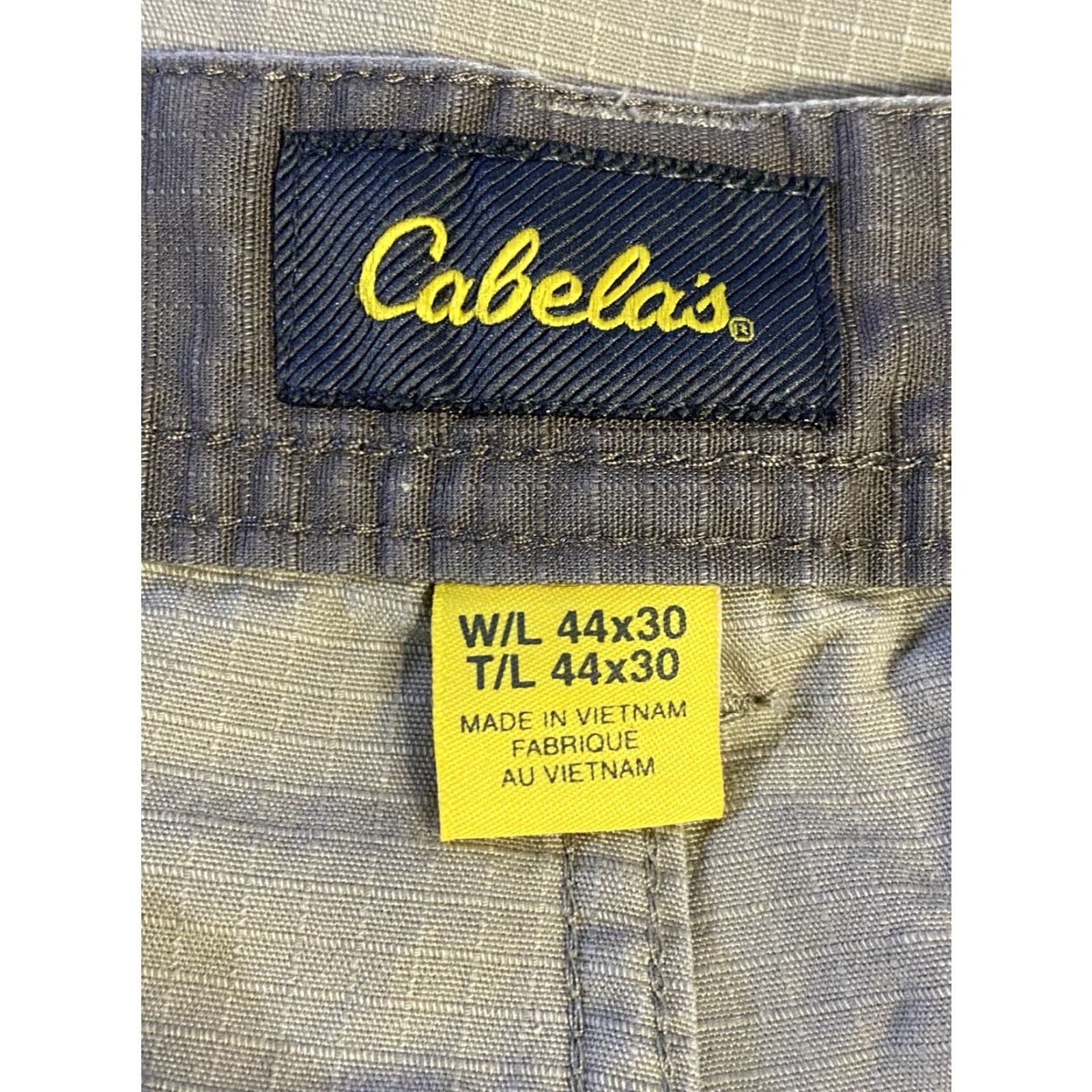 Vintage Cabela's Men's Cargo Pants Beige Outdoor Cargo/Work Pants Flat Front size 44x30 Size US 44 / EU 60 - 3 Thumbnail