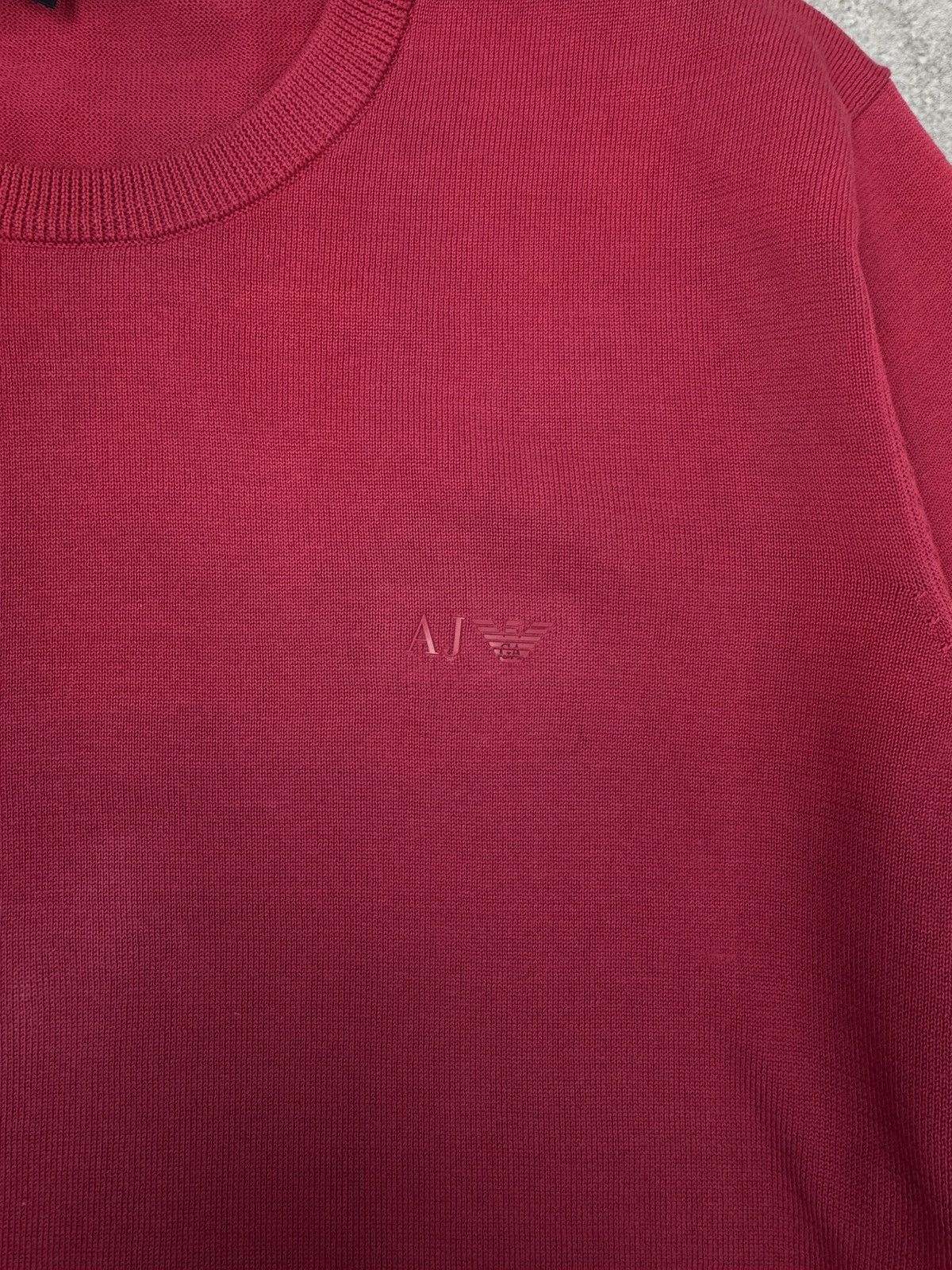 Armani Armani Jeans Women Crewneck Sweater Dark Pink Size L Size L / US 10 / IT 46 - 2 Thumbnail