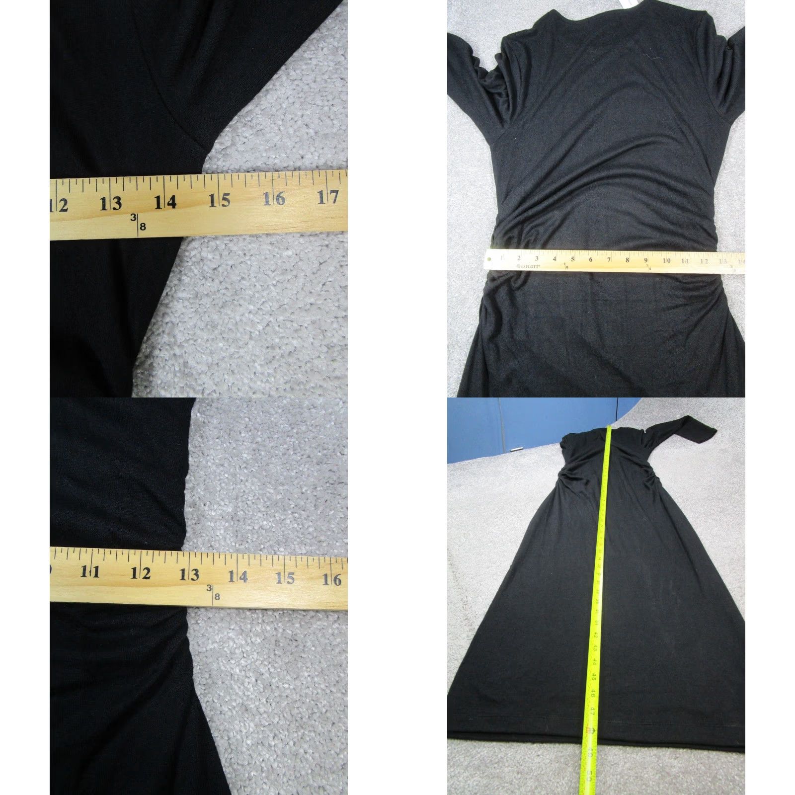 Banana Republic BANANA REPUBLIC Midi Dress Womens Medium Black Long Sleeve Pullover Casual Fit & Flare Size M / US 6-8 / IT 42-44 - 8 Thumbnail