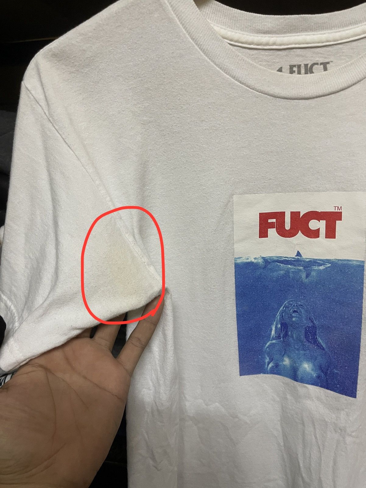 FUCT RARE🔥FUCT🔥Jaws Girl Skate White Tshirt Size US S / EU 44-46 / 1 - 6 Thumbnail