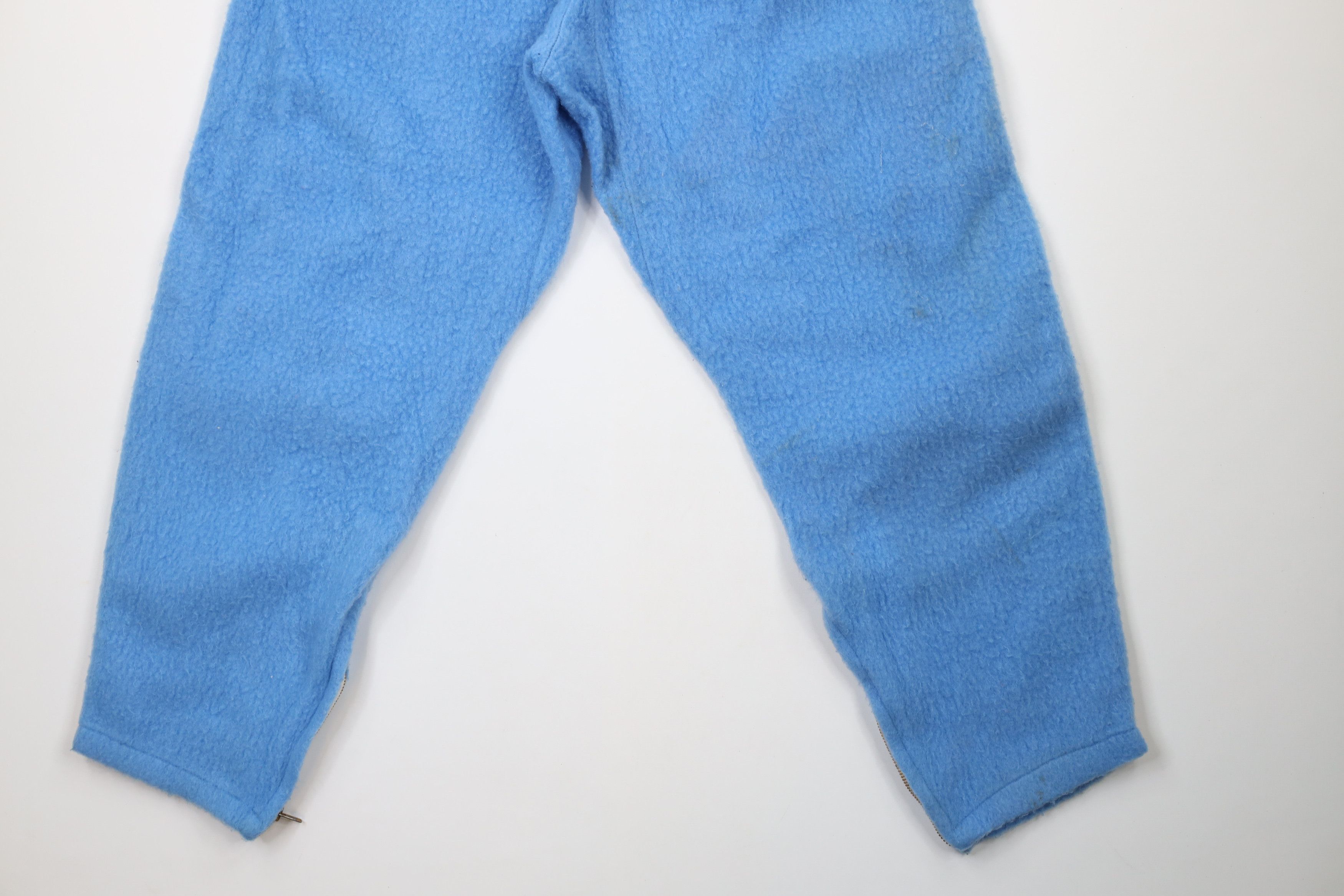 Vintage Vintage 50s MacGregor Striped Fleece Sweatpants Blue USA Size US 34 / EU 50 - 12 Thumbnail