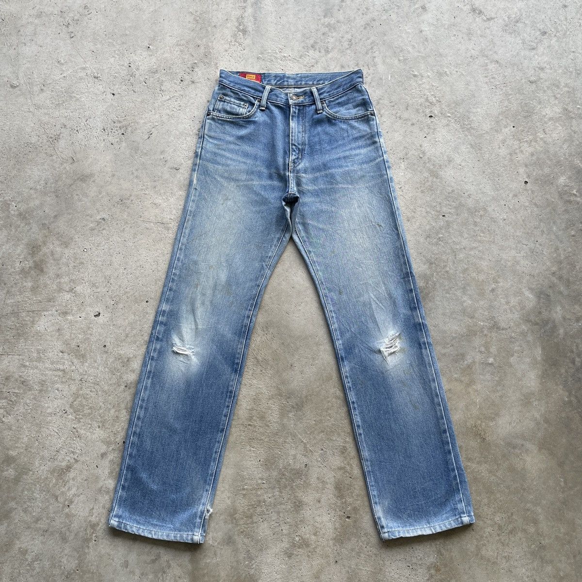 90s Edwin Vintage Distressed Faded Jeans Denim Pants W28