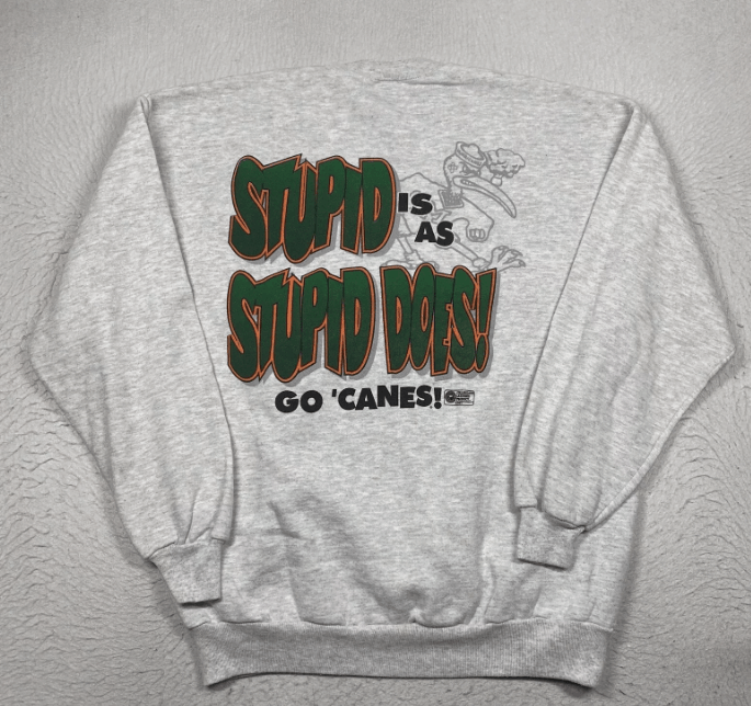 Jerzees Vintage Miami Hurricanes Sweater Mens XL FSU Jerzees Size US XL / EU 56 / 4 - 2 Thumbnail