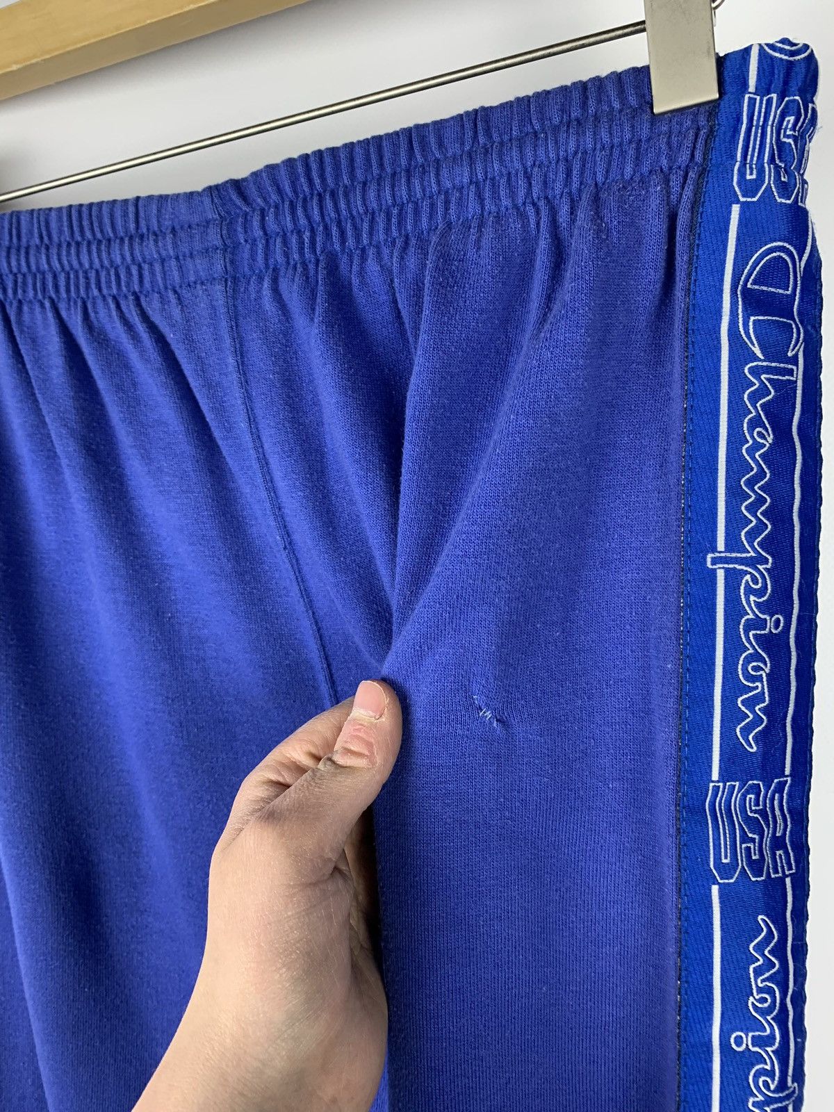 Champion Vintage 1990s Champion Sweatpants Blue multi logo Size US 34 / EU 50 - 5 Thumbnail