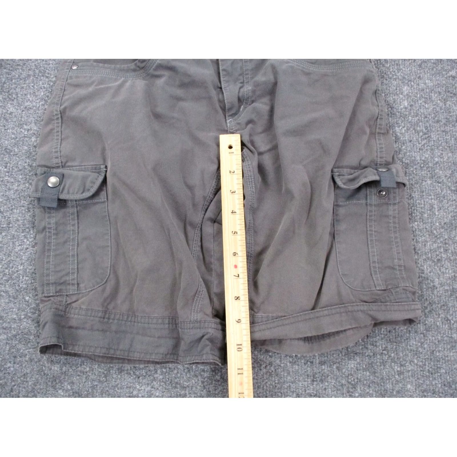 Vintage Kuhl Shorts Mens 6 Gray Cargo Utility Hiking Workwear Outdoor Climbing Camping Shirt Womens Size 30" / US 8 / IT 44 - 3 Thumbnail