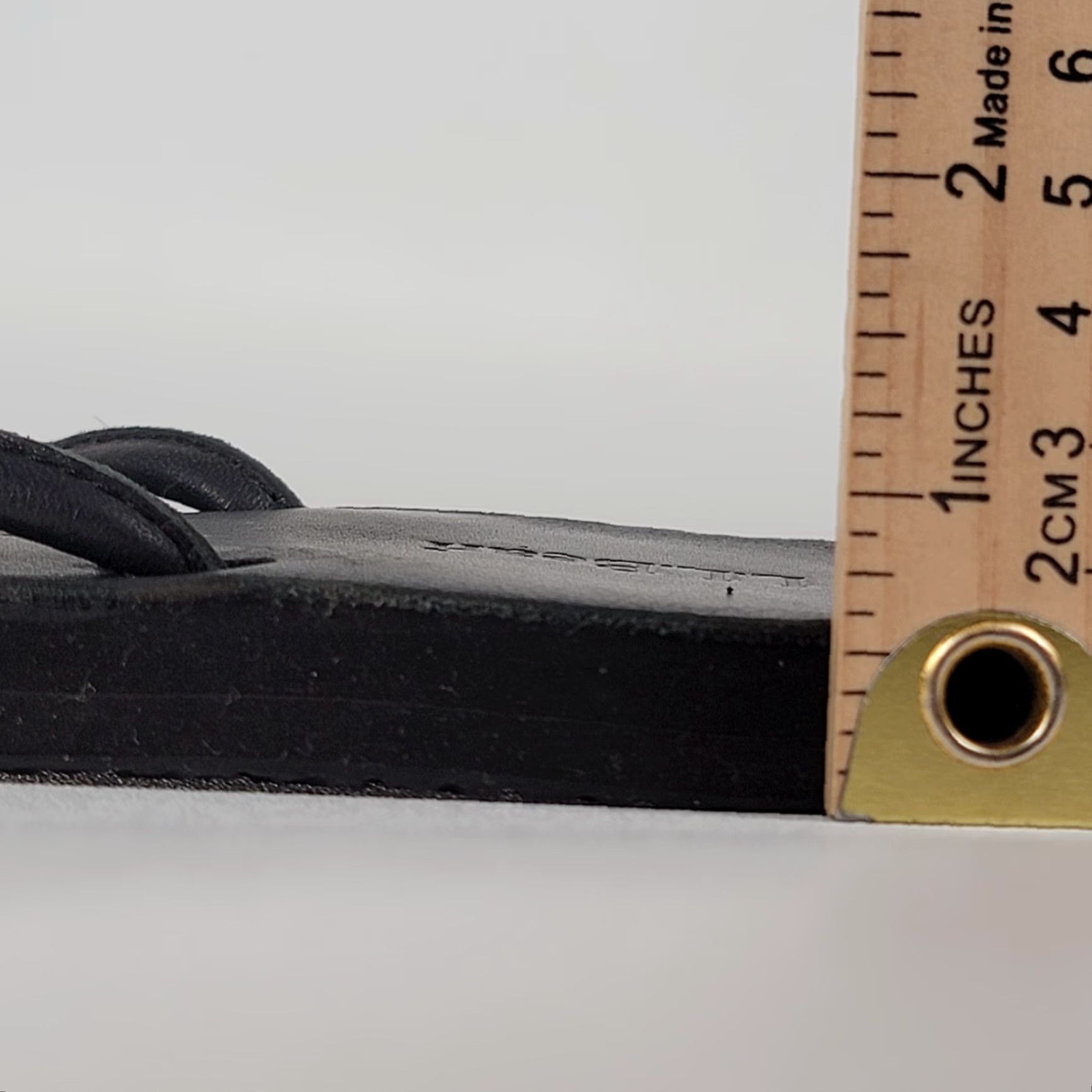 Vintage LL Bean Women's Flip Flops Black #275038 Size 8M Size US 6 / IT 36 - 6 Thumbnail