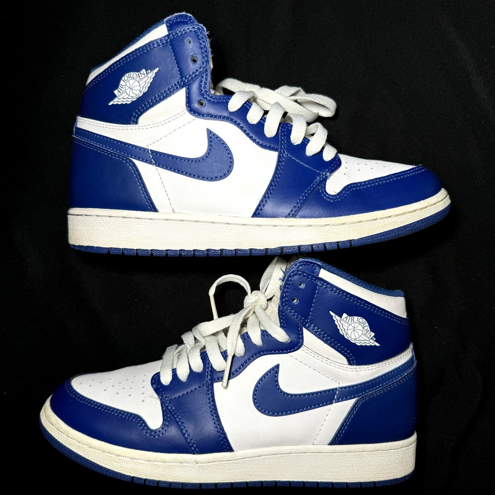Jordan Brand × Nike Nike Air Jordan 1 High OG BG Storm Blue Men's Shoes - Size 7 Size US 7 / EU 40 - 4 Thumbnail