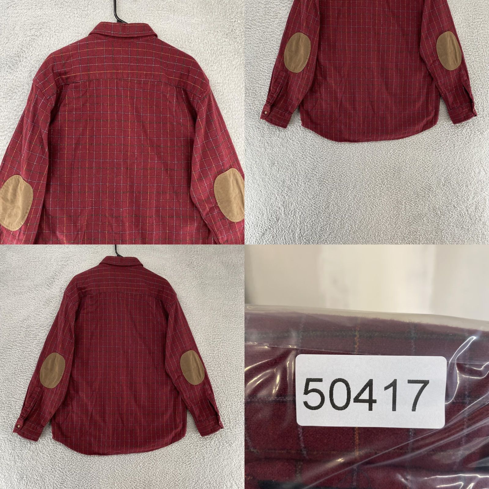 Pendleton Pendleton Shirt Mens Large Red Plaid 100% Wool Elbow Patch Washable Wool Western Size US L / EU 52-54 / 3 - 8 Thumbnail