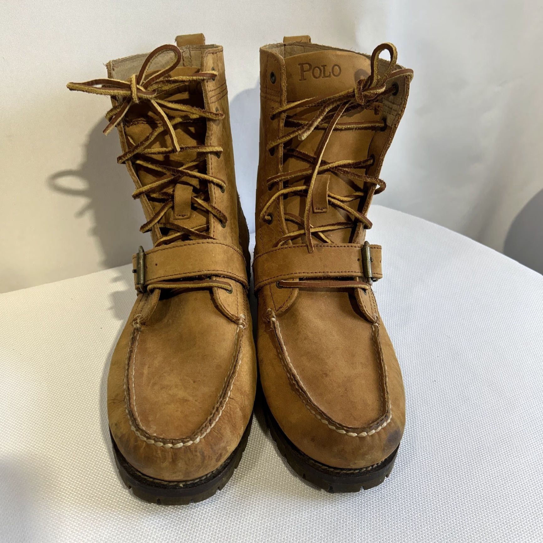Polo Ralph Lauren Polo Ralph Lauren Ranger Boot Radbourne Combat Leather 11.5 Men Brown Leather Rubber M Size US L / EU 52-54 / 3 - 3 Thumbnail