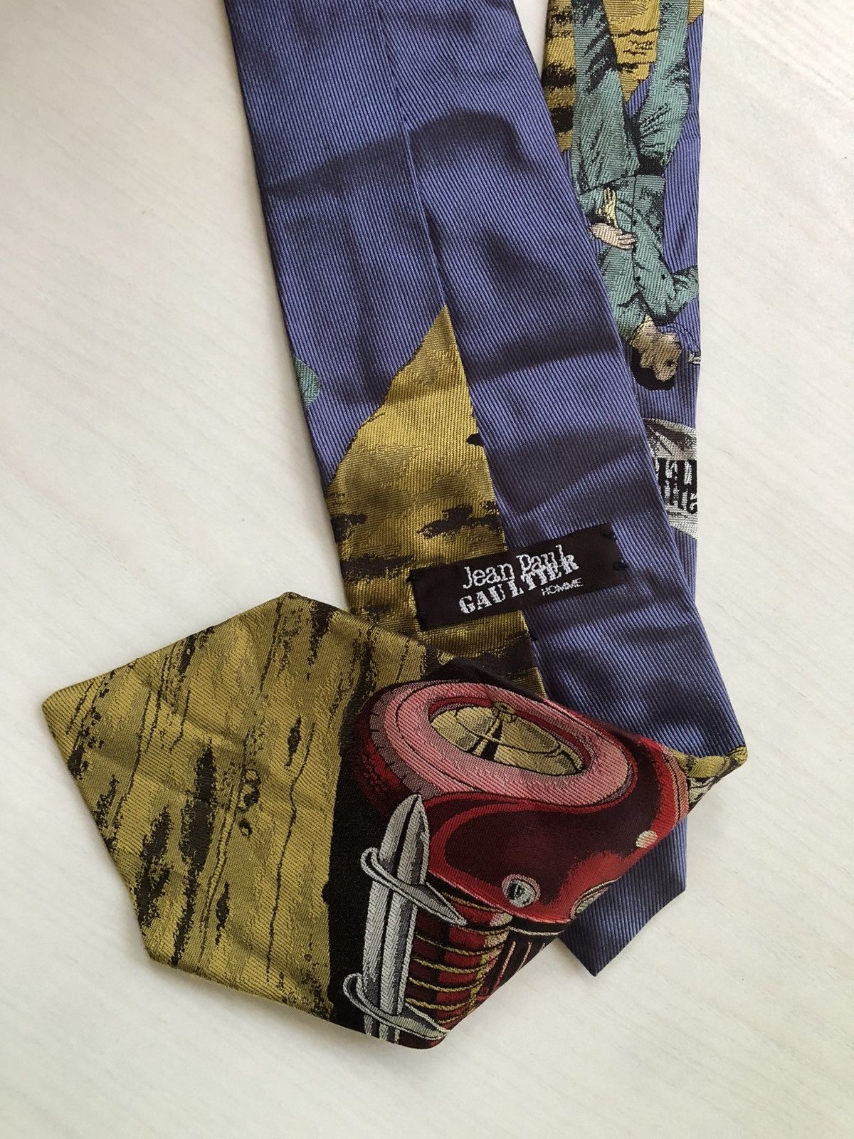 Jean Paul Gaultier Jean Paul Gaultier Iconic Silk Tie Size ONE SIZE - 13 Thumbnail