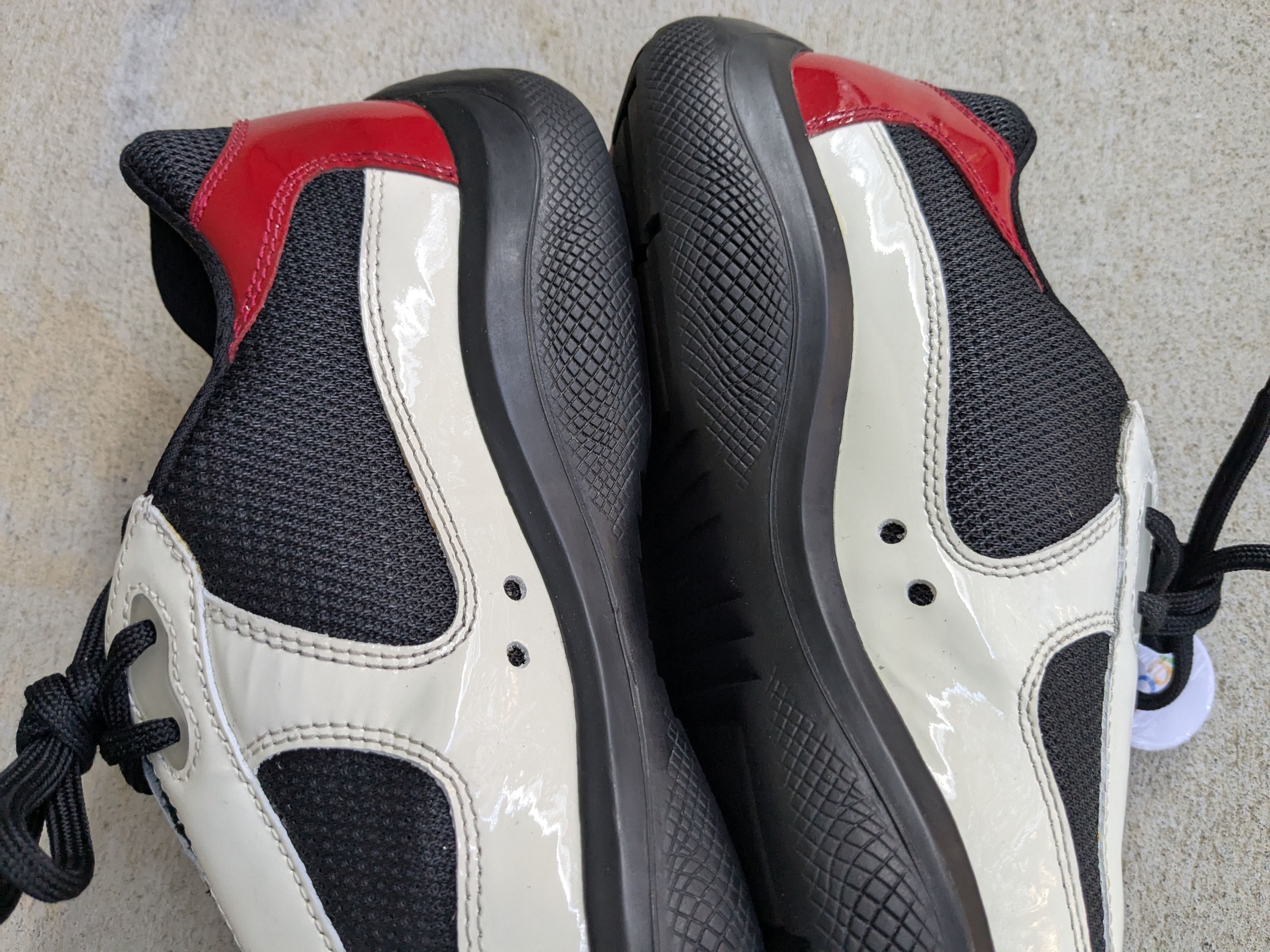 Prada Prada America's Cup Black 9.5 Leather Low Tops PS0906 Size US 9.5 / EU 42-43 - 9 Thumbnail