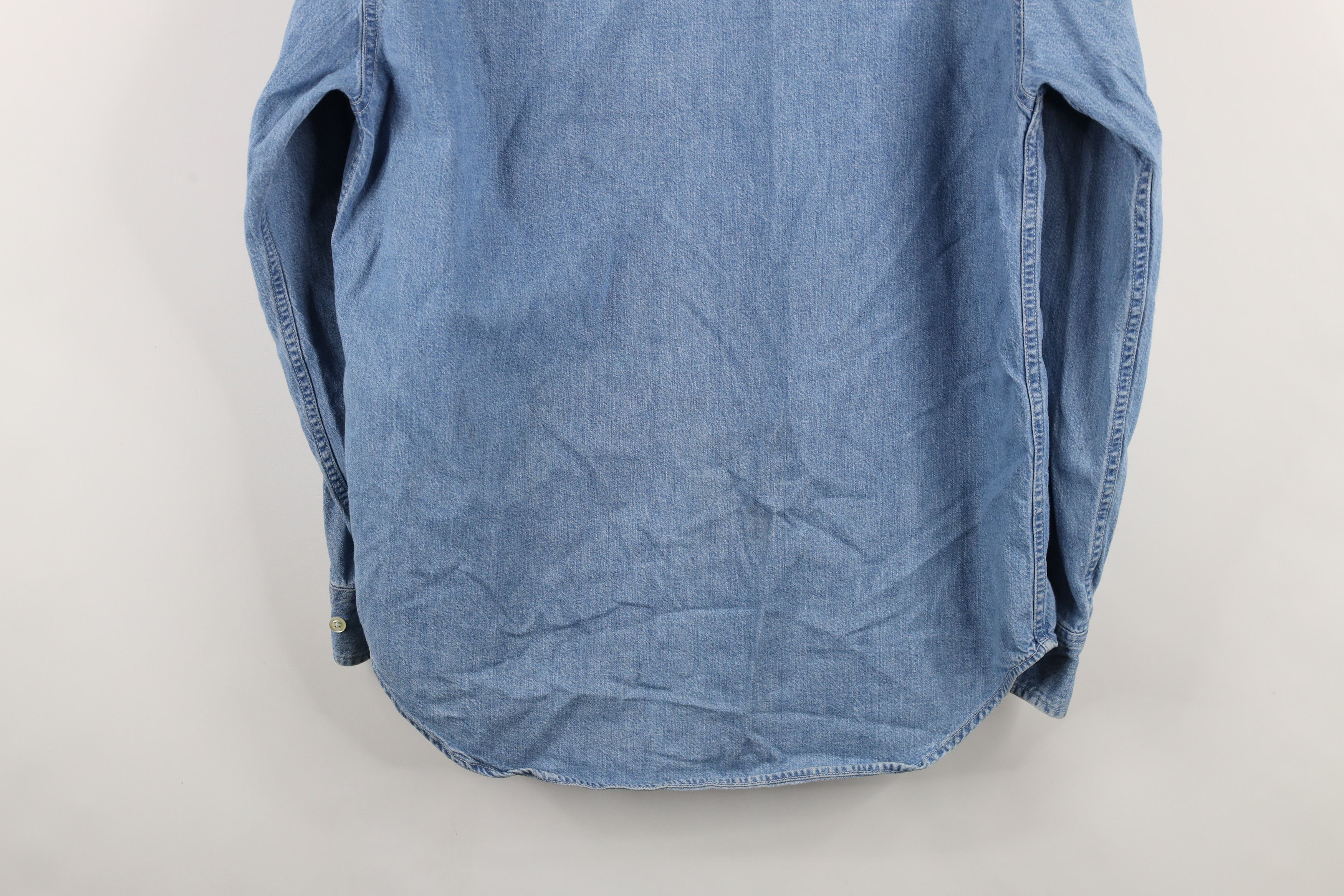 Gap × Vintage Vintage 90s Gap Classic Spell Denim Jean Button Down Shirt Size US S / EU 44-46 / 1 - 15 Thumbnail