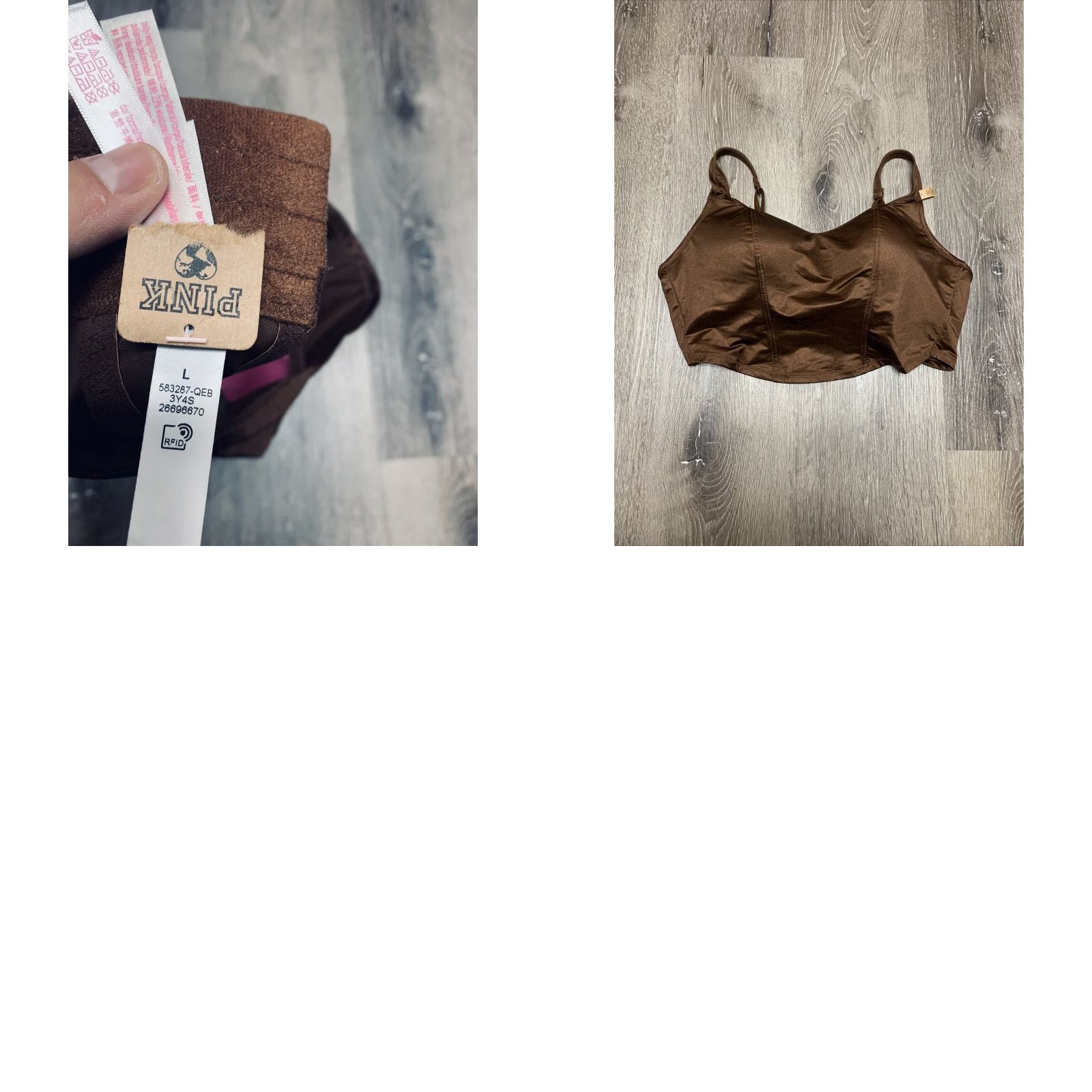 Victoria's Secret Victoria's Secret PINK Corset Top Wireless Lightly Lined NWT Croptop Bra Large L Size L / US 10 / IT 46 - 8 Thumbnail