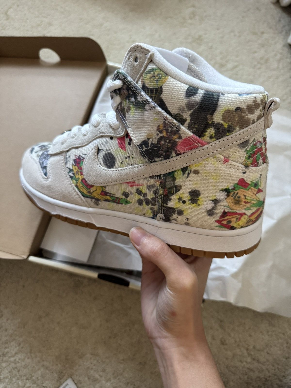 Nike × Supreme Nike SB Dunk High Supreme Rammellzee Size US 9.5 / EU 42-43 - 5 Thumbnail
