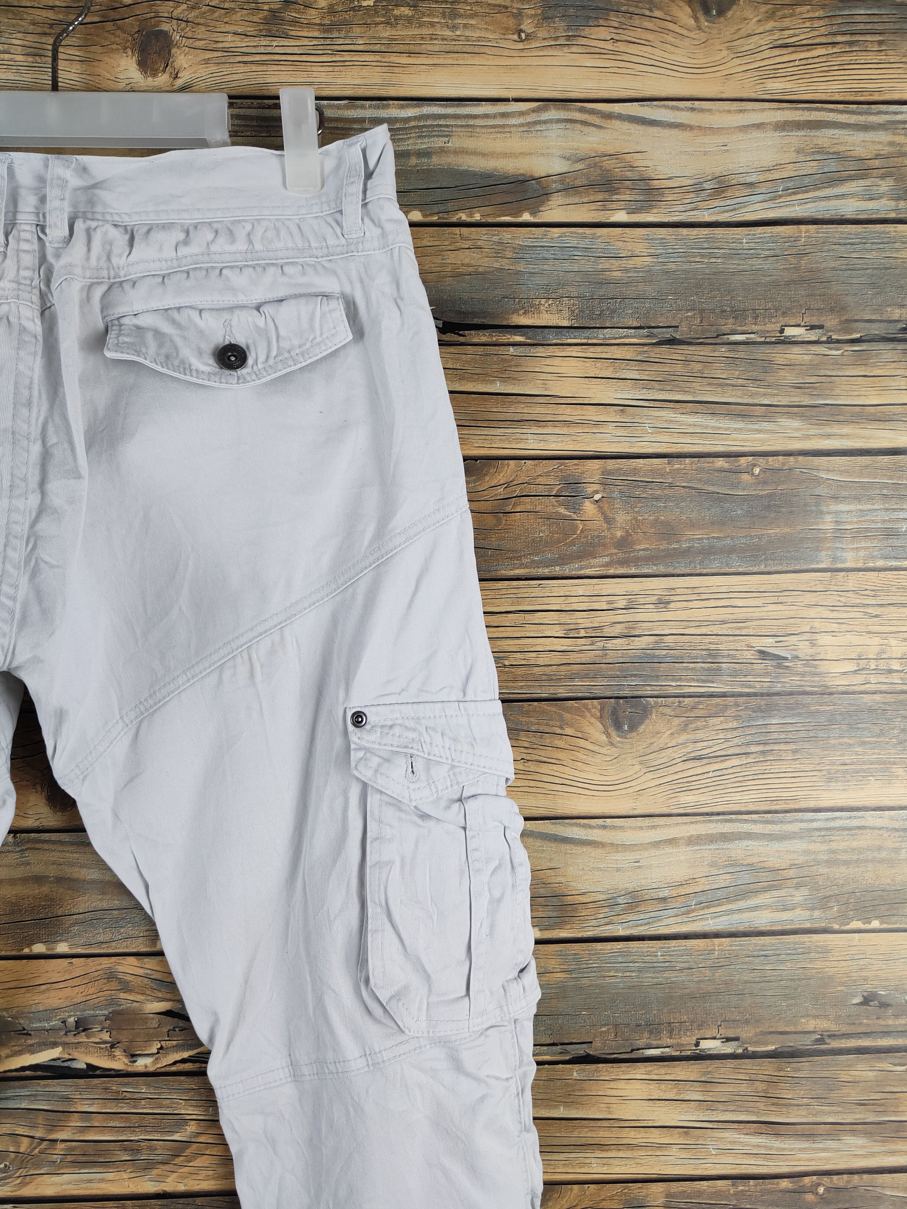 semanticdesign Semantic Design White Multipocket Cargo Pants #W2201 Size US 32 / EU 48 - 11 Thumbnail