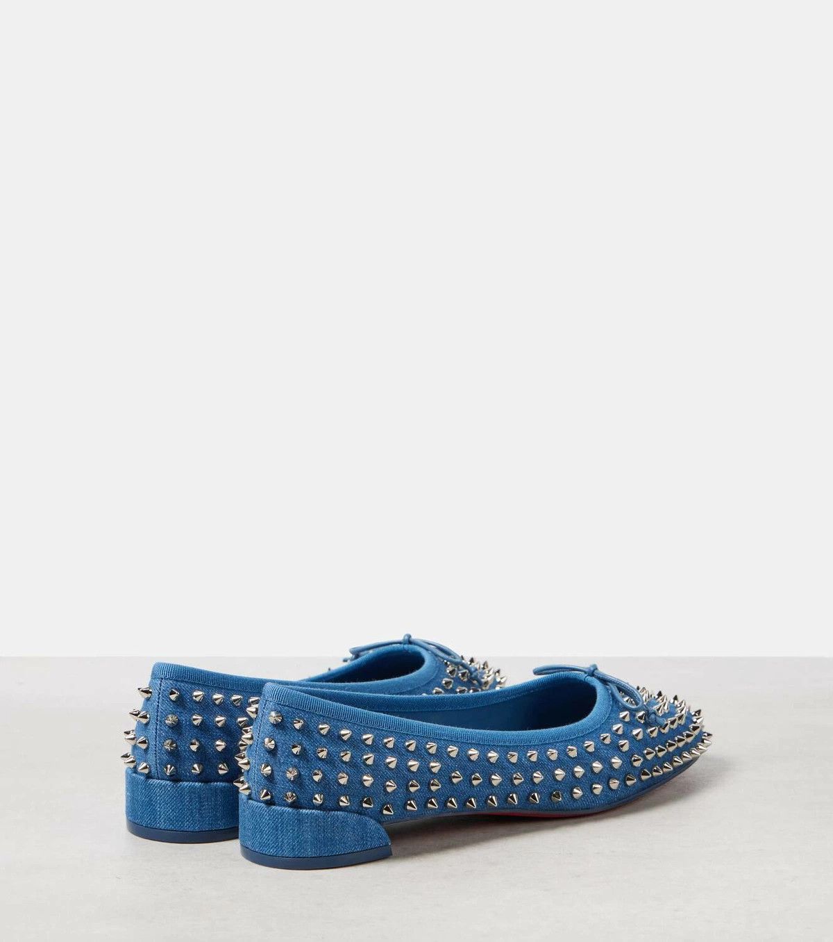 Christian Louboutin o1s1wg110925 Flats in Denim Size US 5.5 / IT 35.5 - 3 Thumbnail