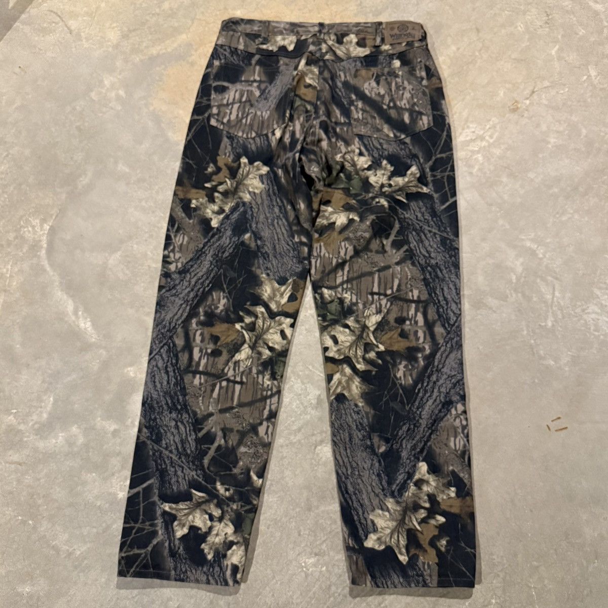 Wrangler 2000s Wrangler Mossy Oak Woodland Camo Double Knee Jeans Y2K Size US 34 / EU 50 - 8 Thumbnail