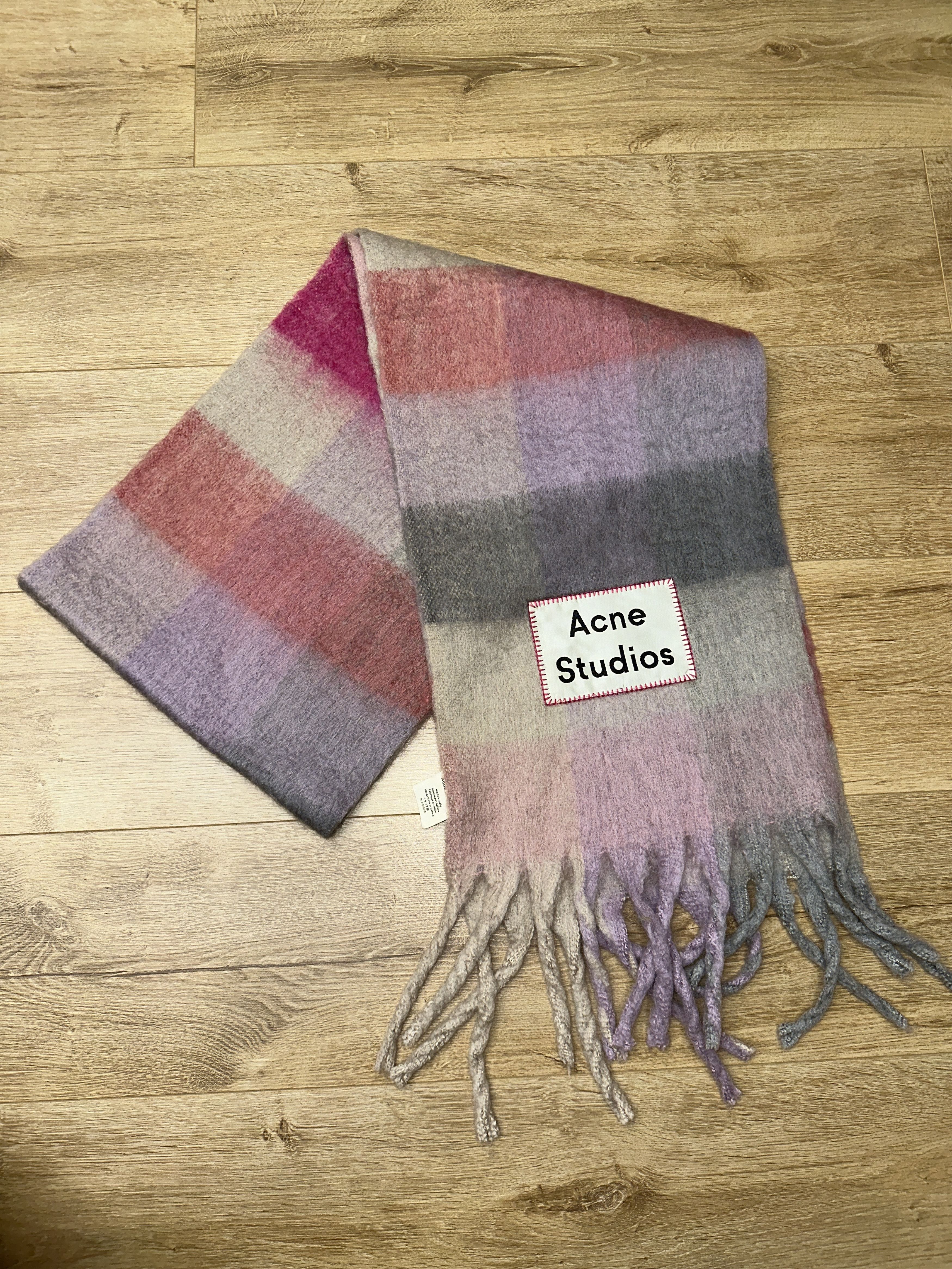 Acne Studios Acne Studios Checked Mohair Wool Scarf Unisex 250Cm Size ONE SIZE - 5 Thumbnail